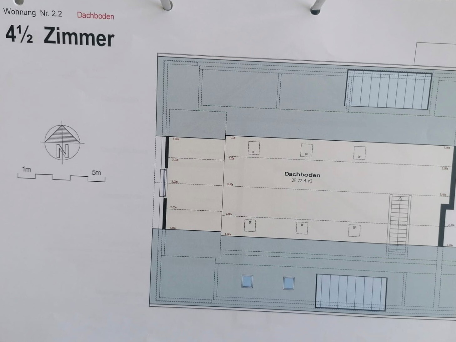 Grundriss Dachboden