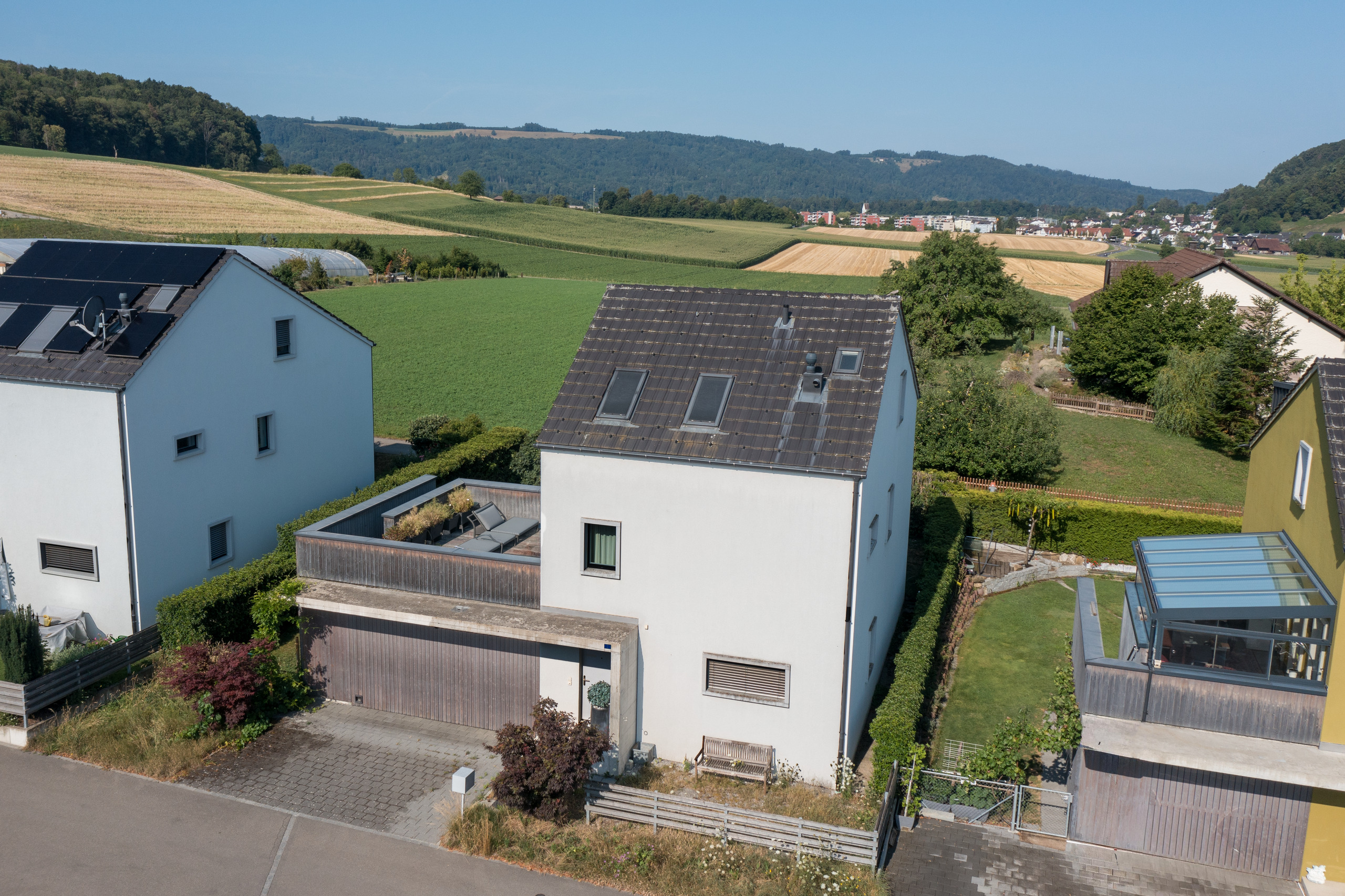 Luftaufnahme - Ansicht Haus von hinten Luftaufnahme - Ansicht Haus von hinten