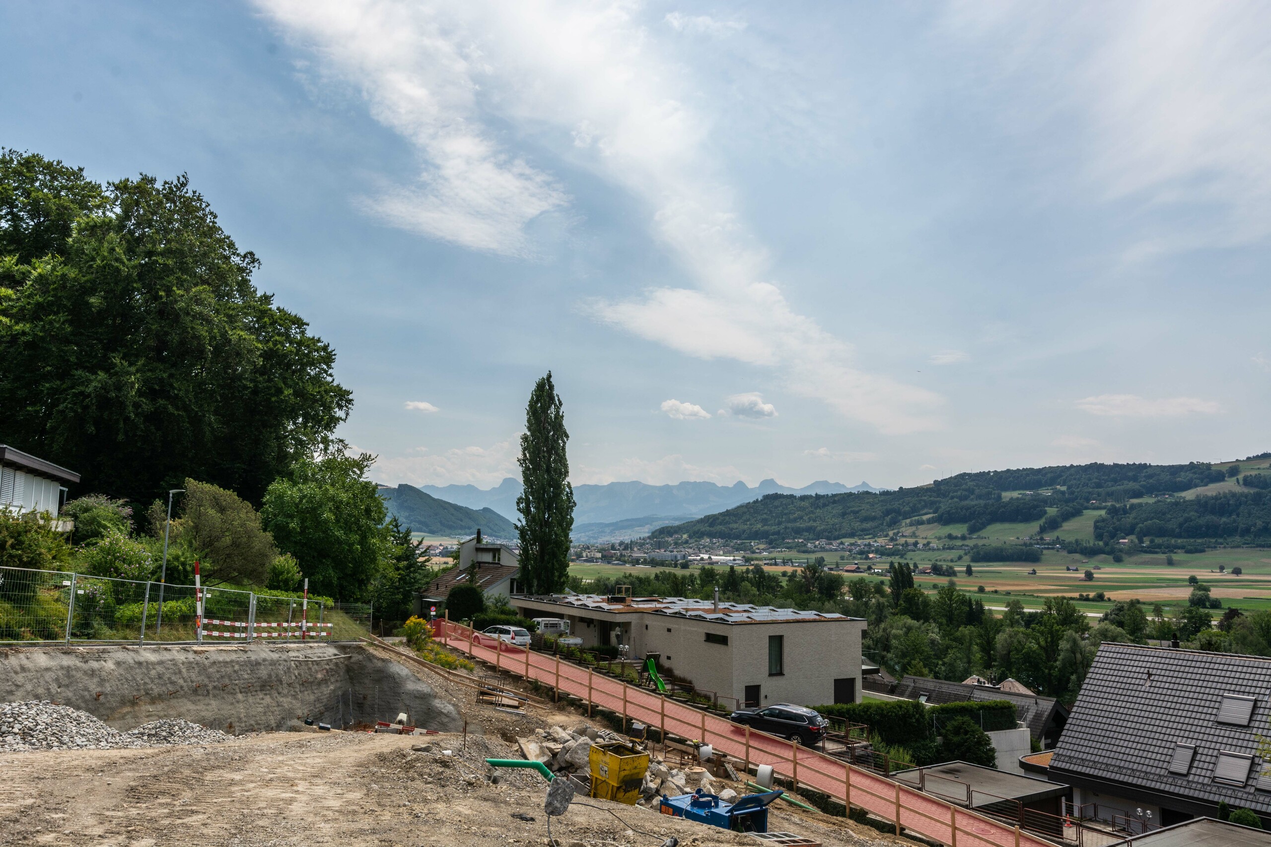 Muri Haldenweg_Aussicht Baustelle