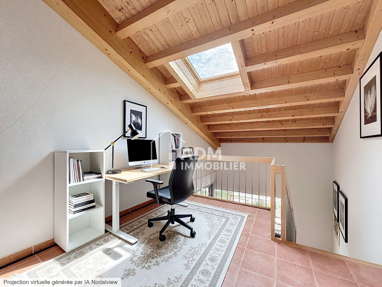 Coin mezzanine - photo retravaillée Coin mezzanine - photo retravaillée