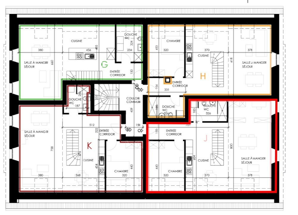 Plan - 1er niveau - lot J