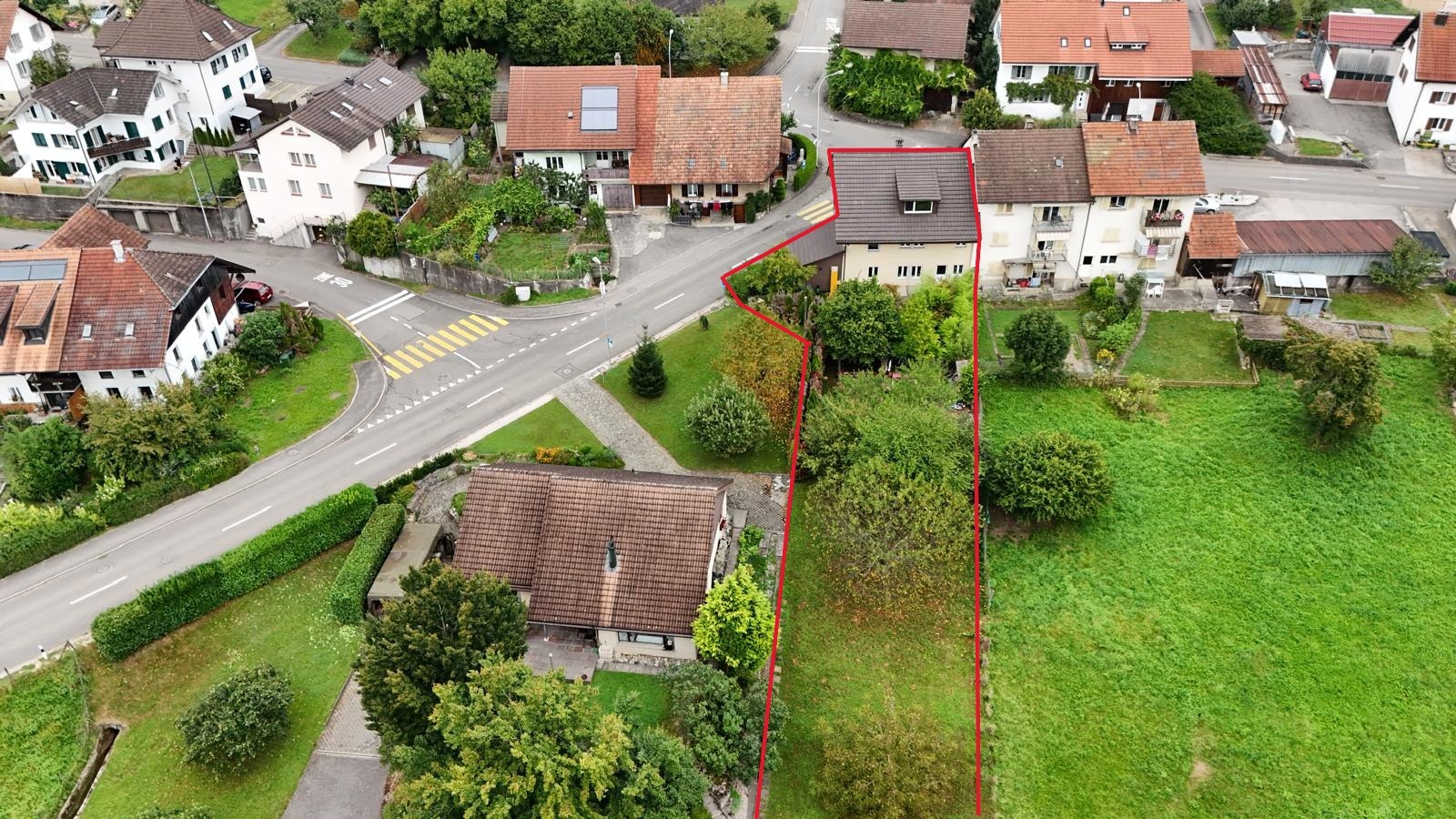 Luftbild Gartenseite