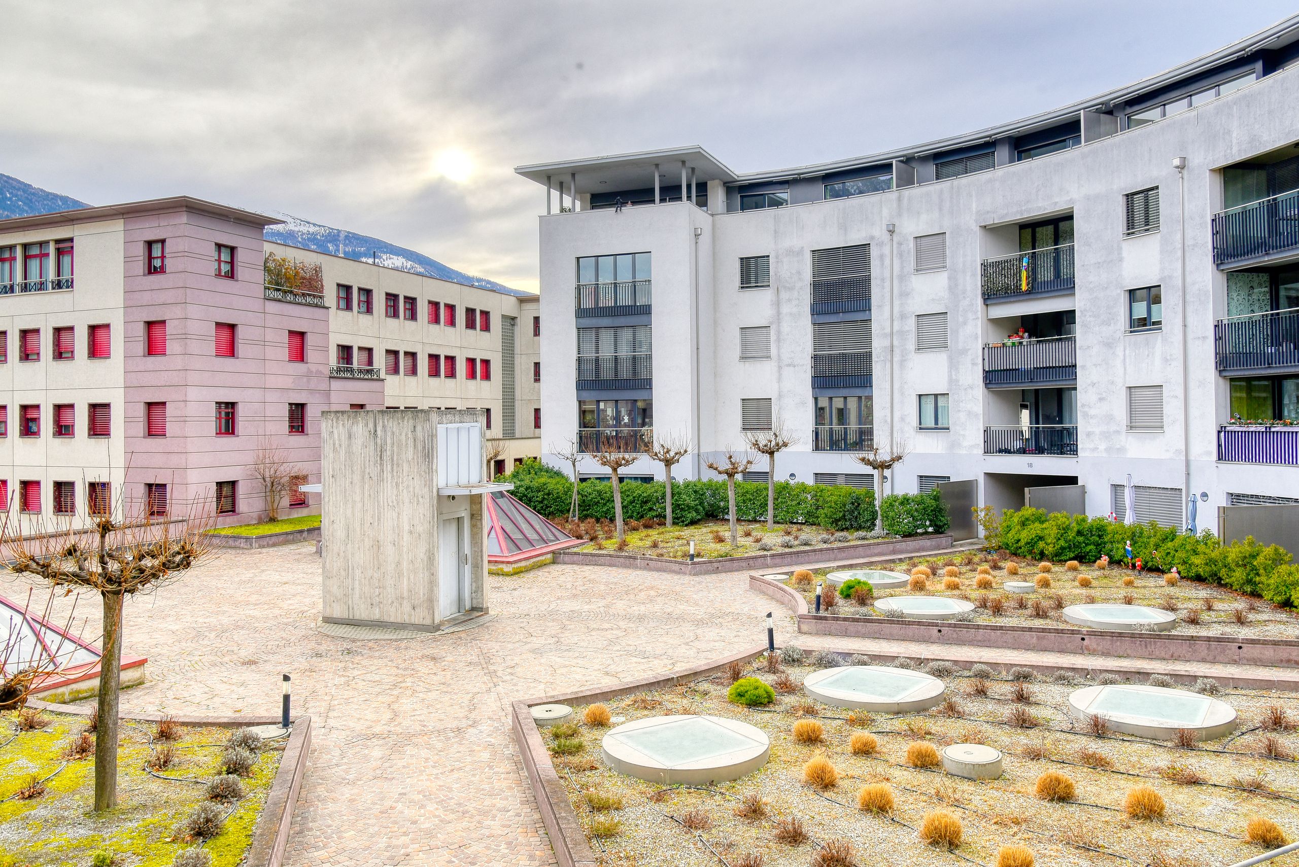Appartement Sierre - Vue du balcon