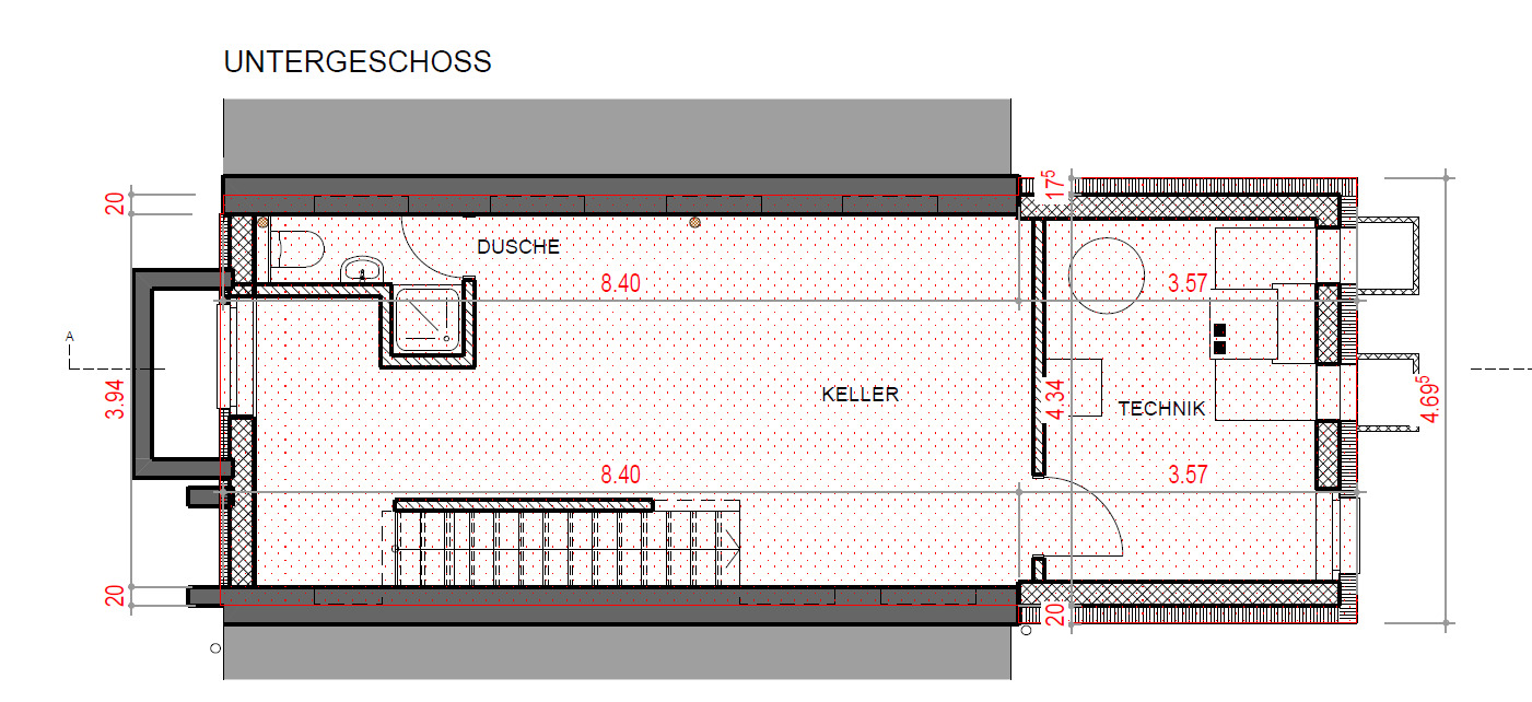 Grundriss Untergeschoss