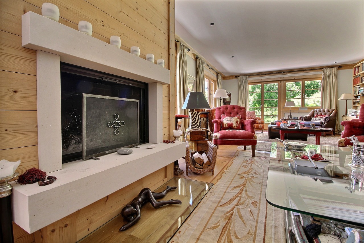 Une cheminée design