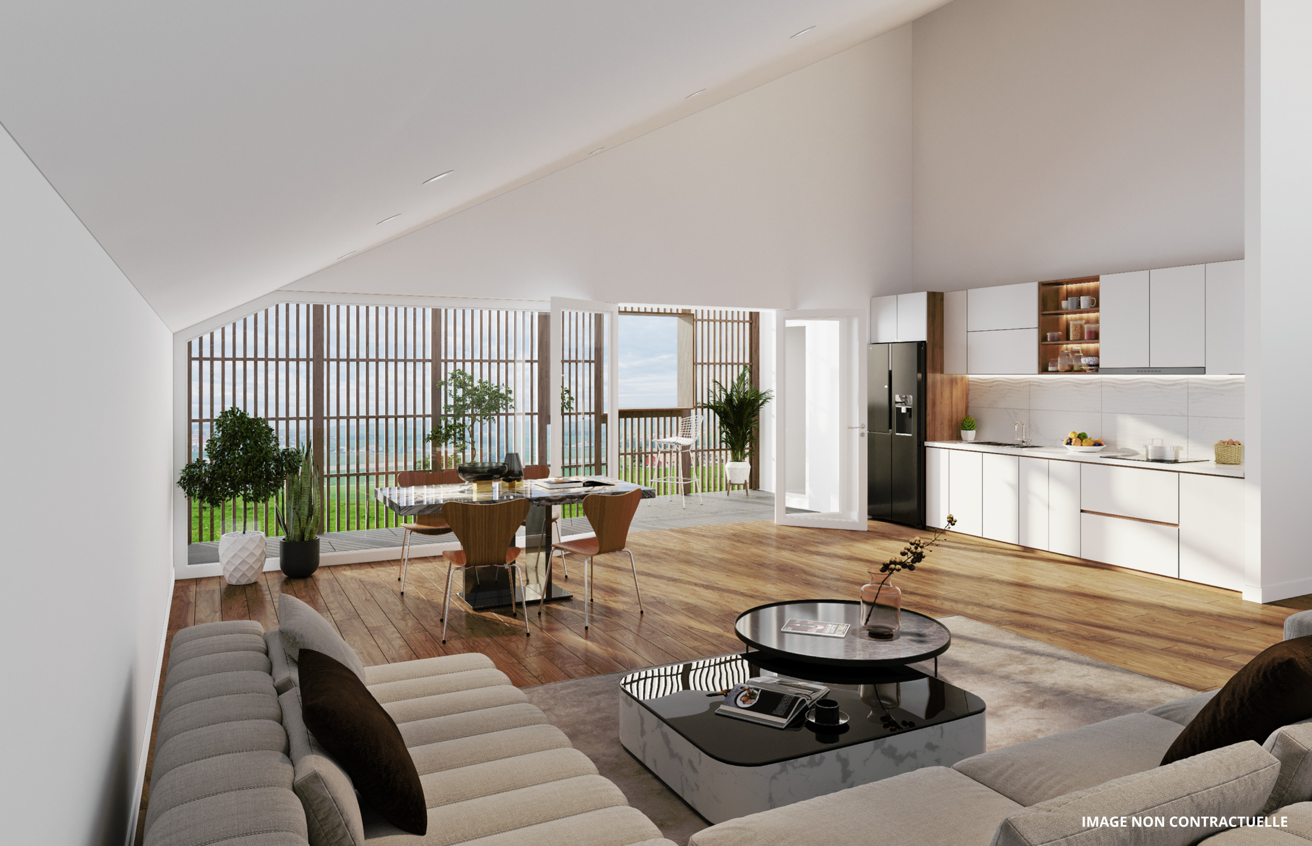 Séjour combles bâtiment B2