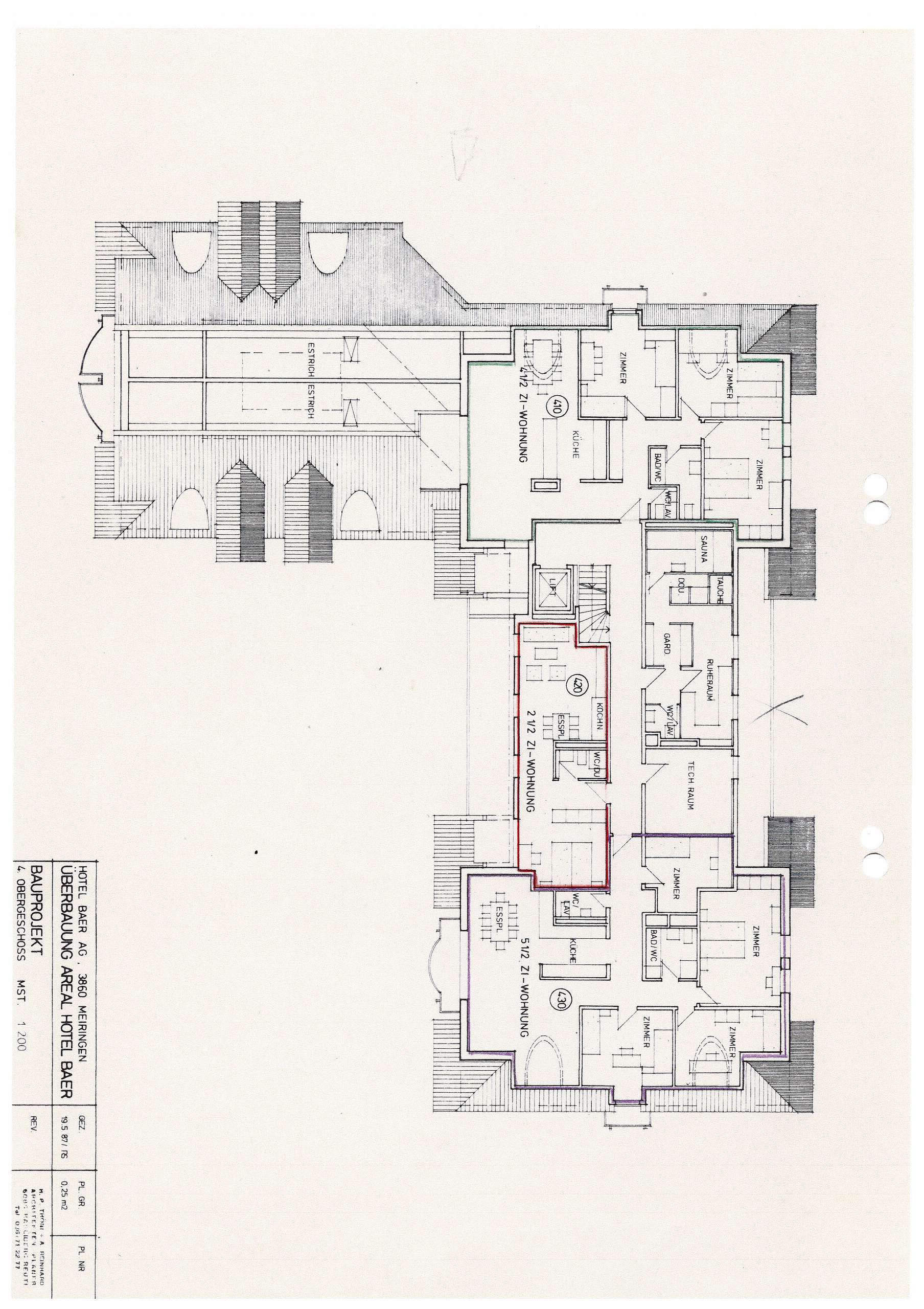 Grundriss 4. OG Grundriss 4. OG