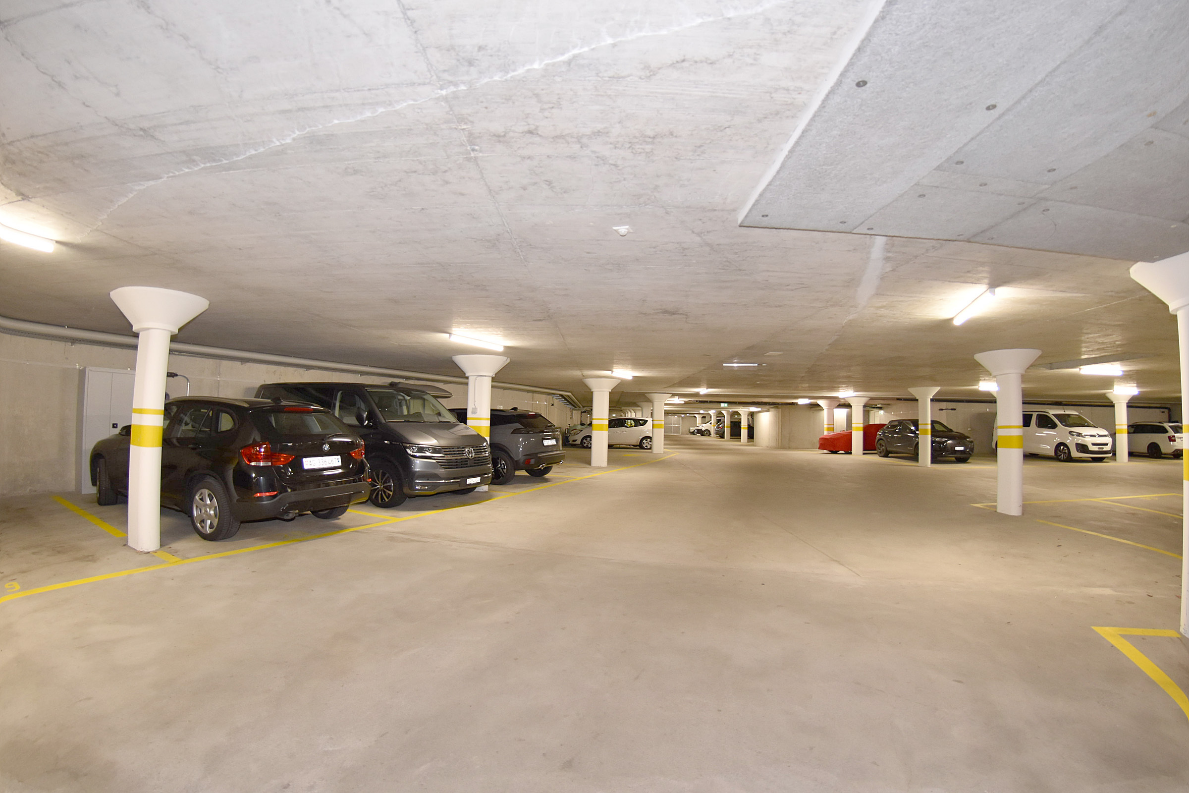 Einstellgarage mit E-Mobility