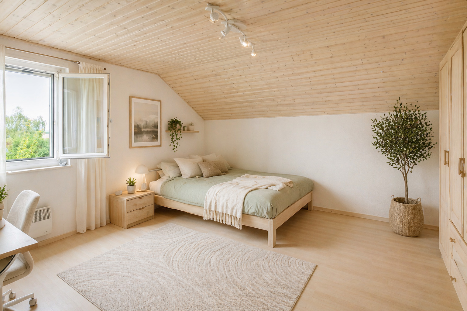 chambre transformée