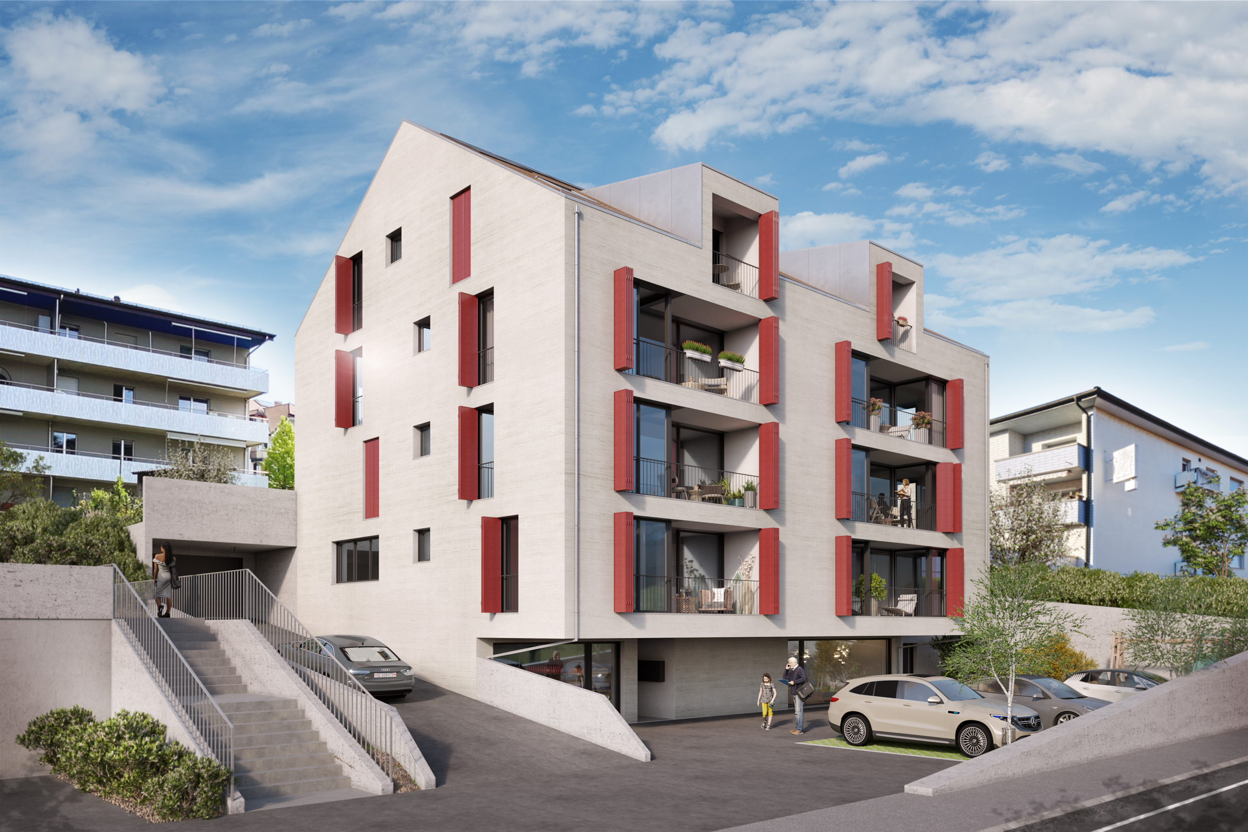 Façade Ouest - entrée