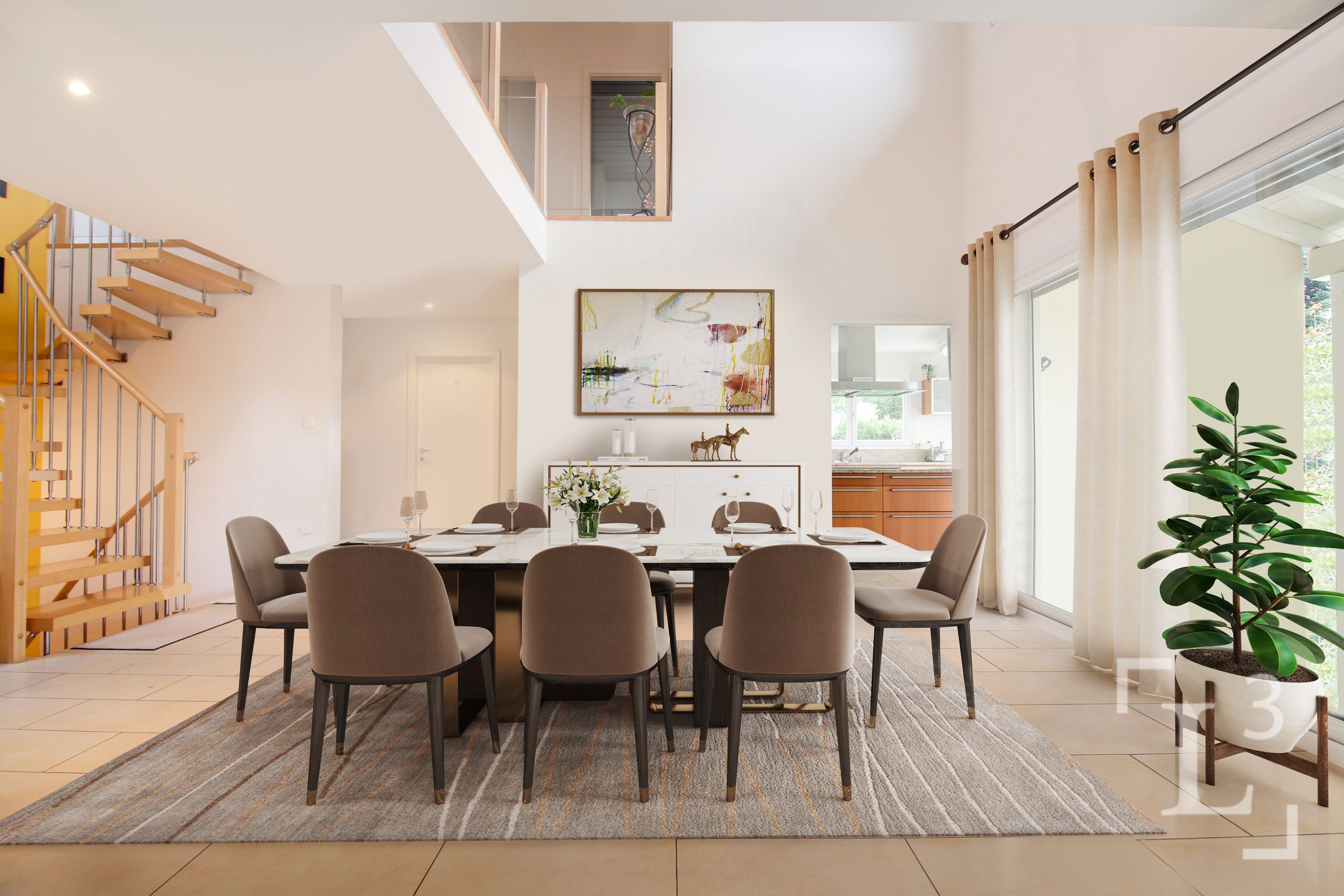 Salle à manger  (home staging)