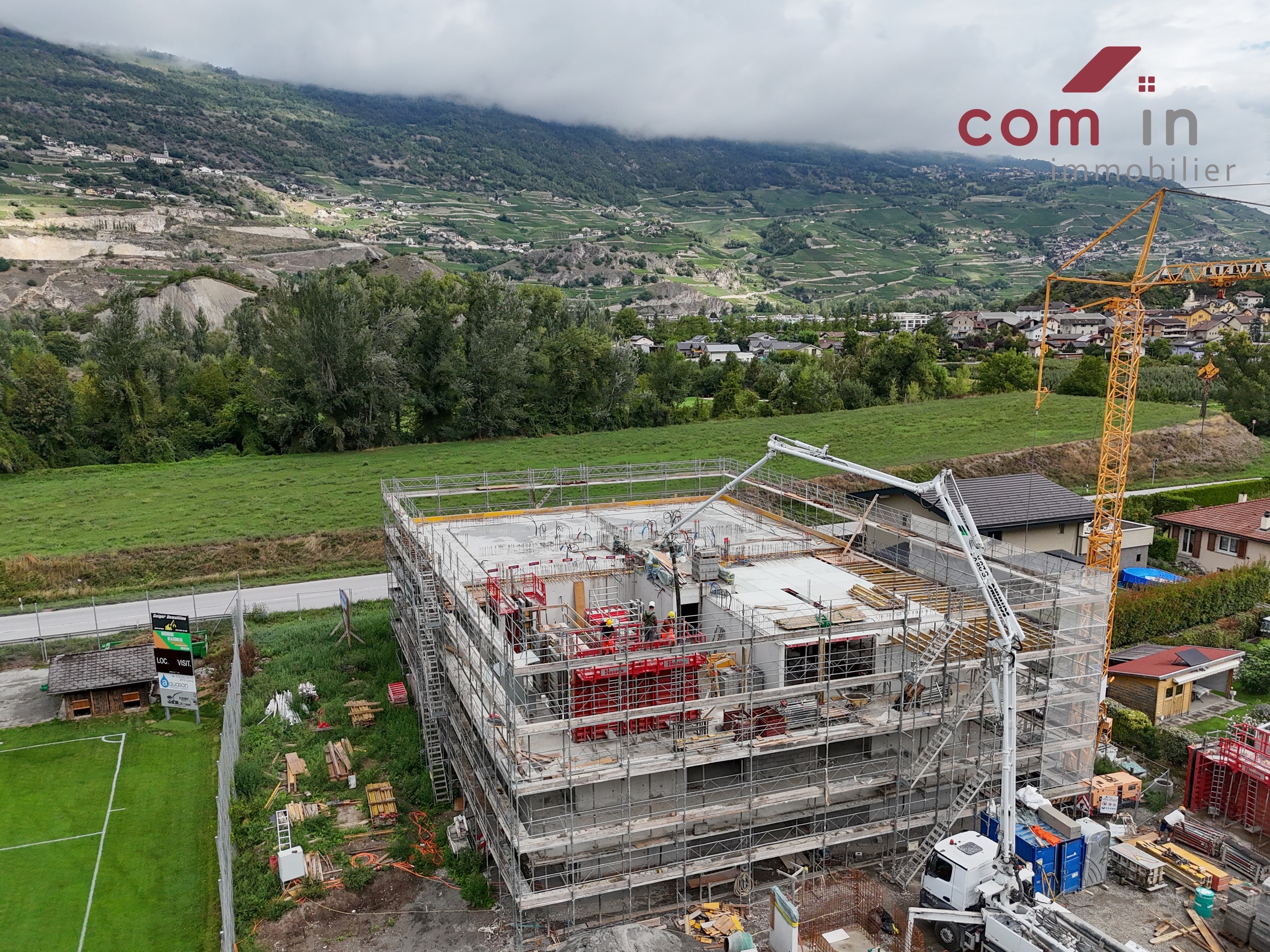 photo de l'avancement de la construction (début septembre 2026)