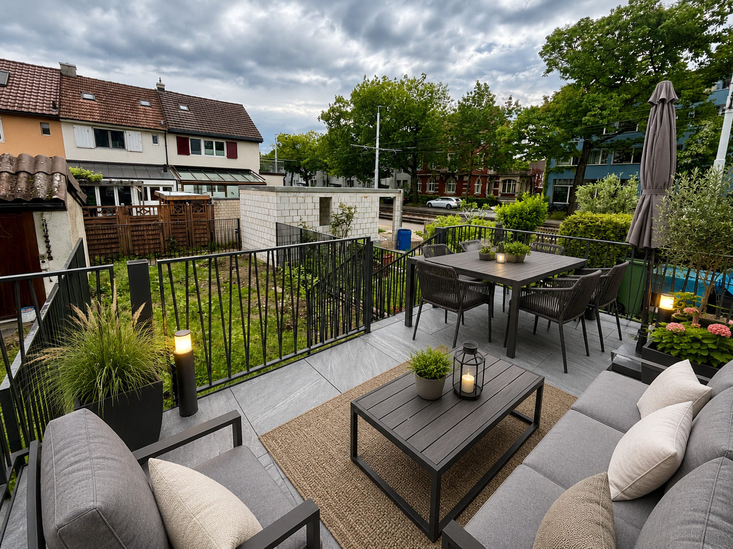 Terrasse mit Garten Visualisierung