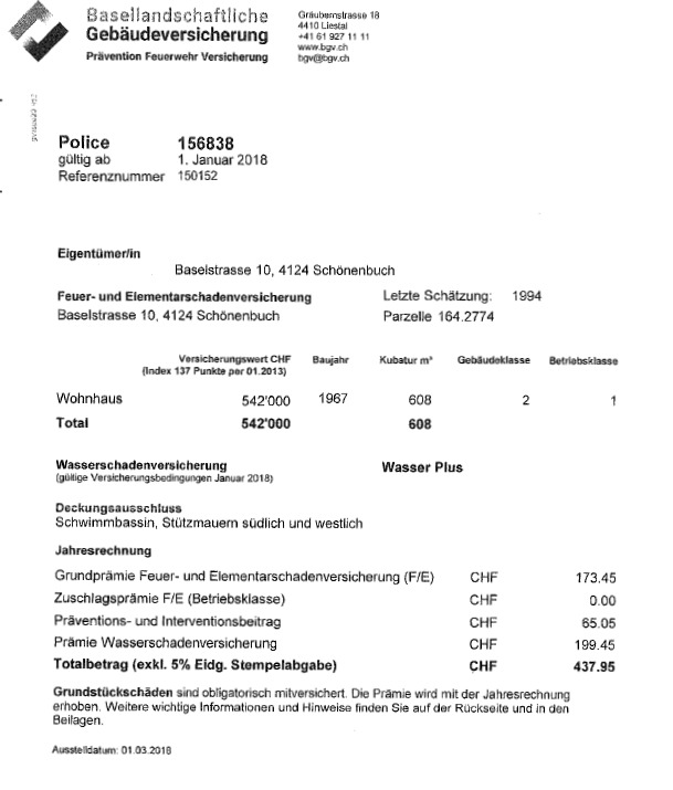 Gebäudeversicherung