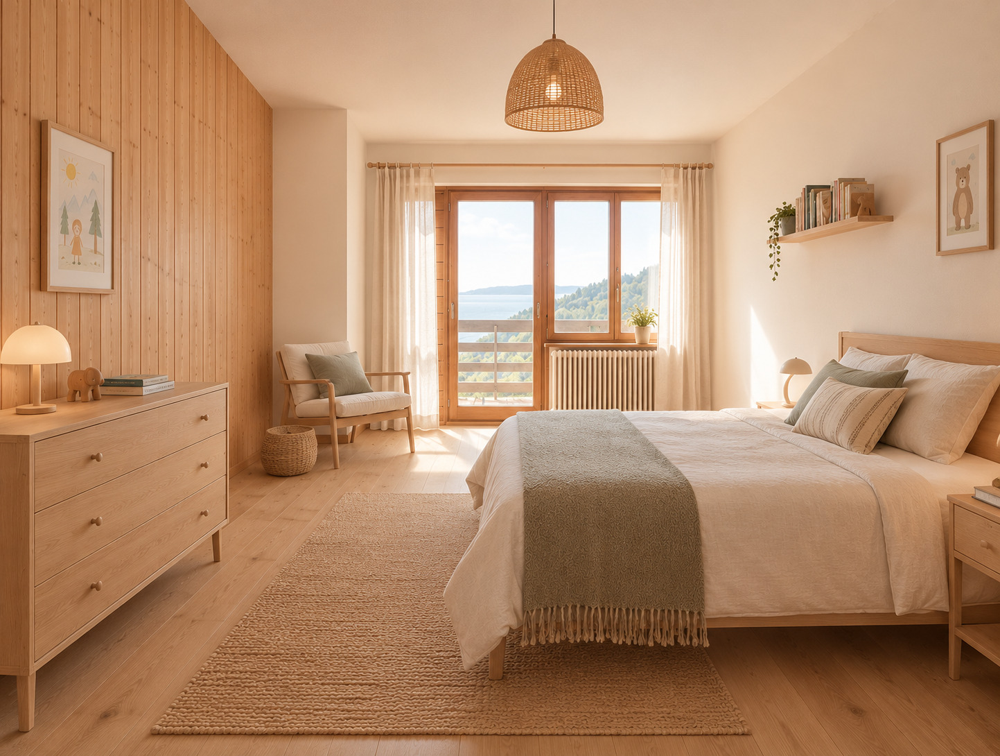 Suggestion d'aménagement/rénovation de la chambre no 2 - visuel non contractuel Suggestion d'aménagement/rénovation de la chambre no 2 - visuel non contractuel