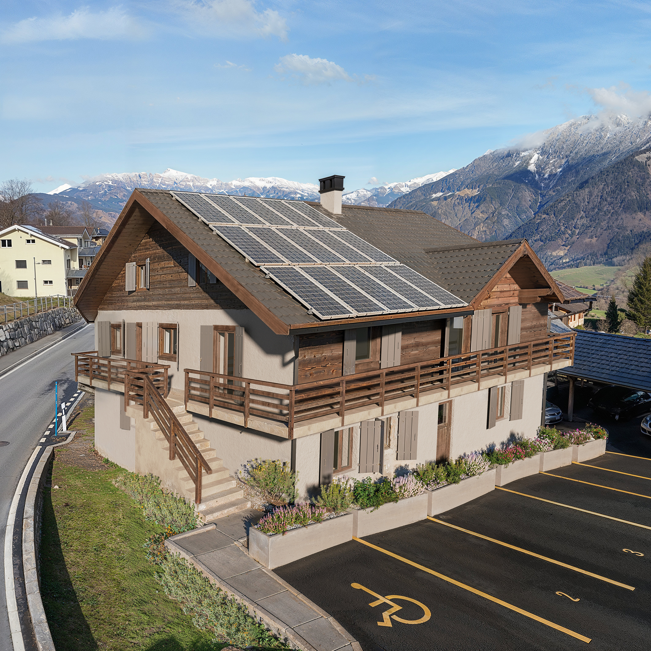 Vue 3D du projet mis à l'enquête