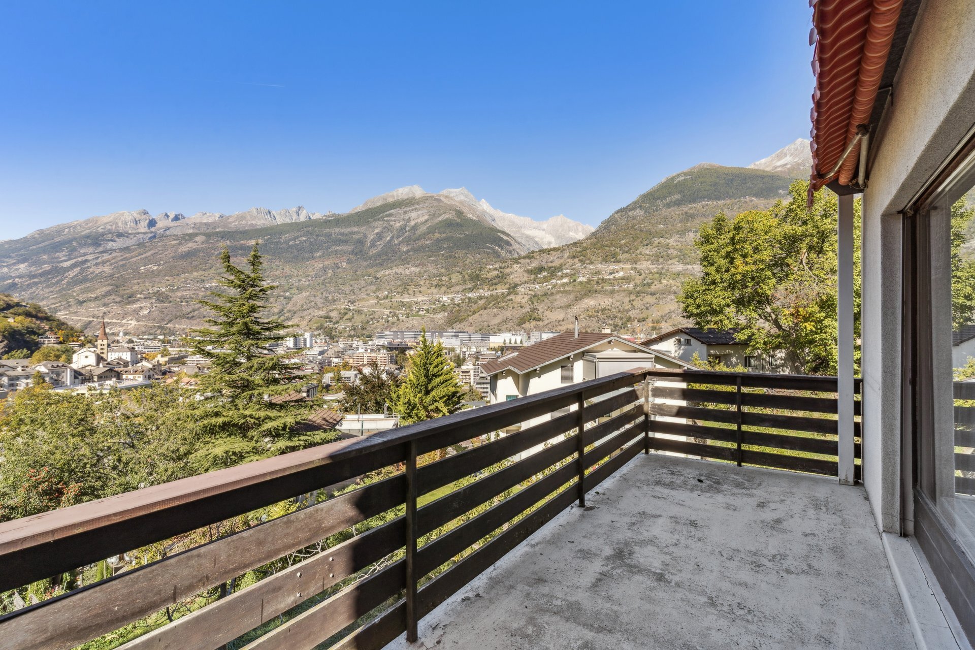 Balkon mit Aussicht