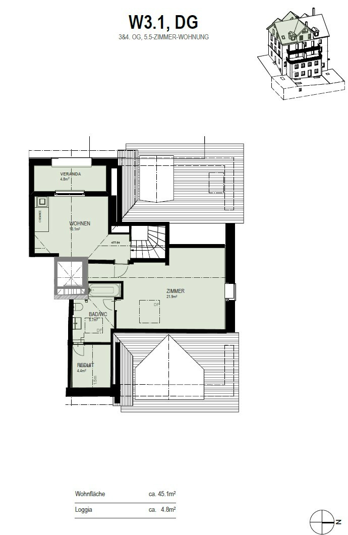 Grundrissplan DG Grundrissplan DG