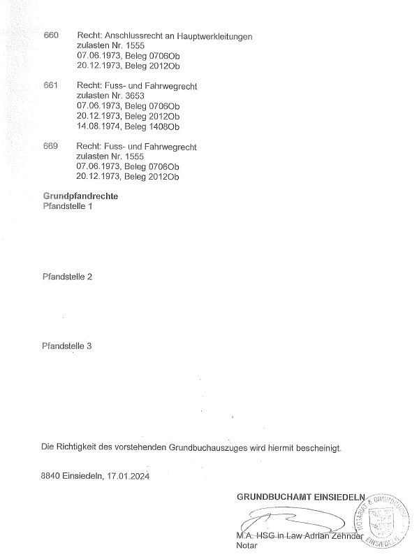Grundbuchauszug Seite 2 Grundbuchauszug Seite 2