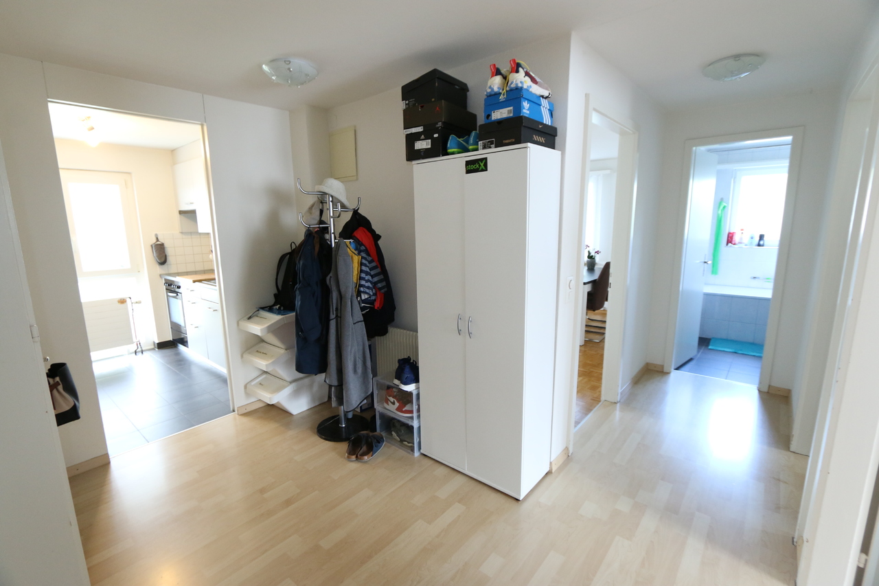 freundliches Entrée wo auch noch ein Essecke Platz hätte