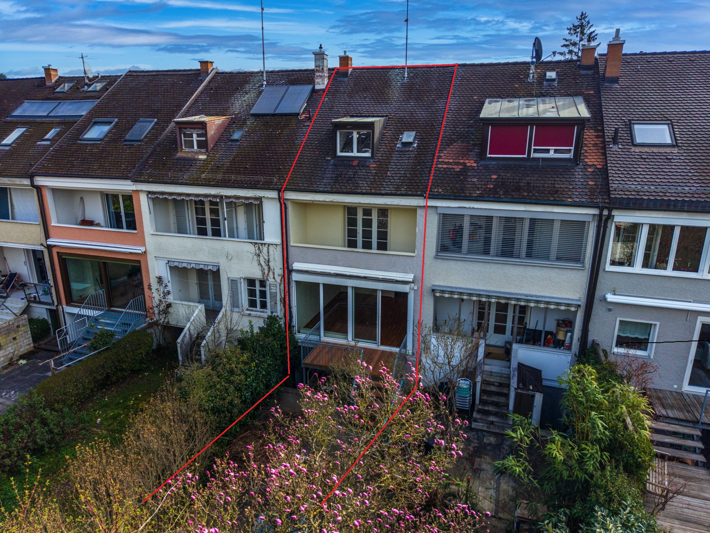 Hinterfassade westwärts