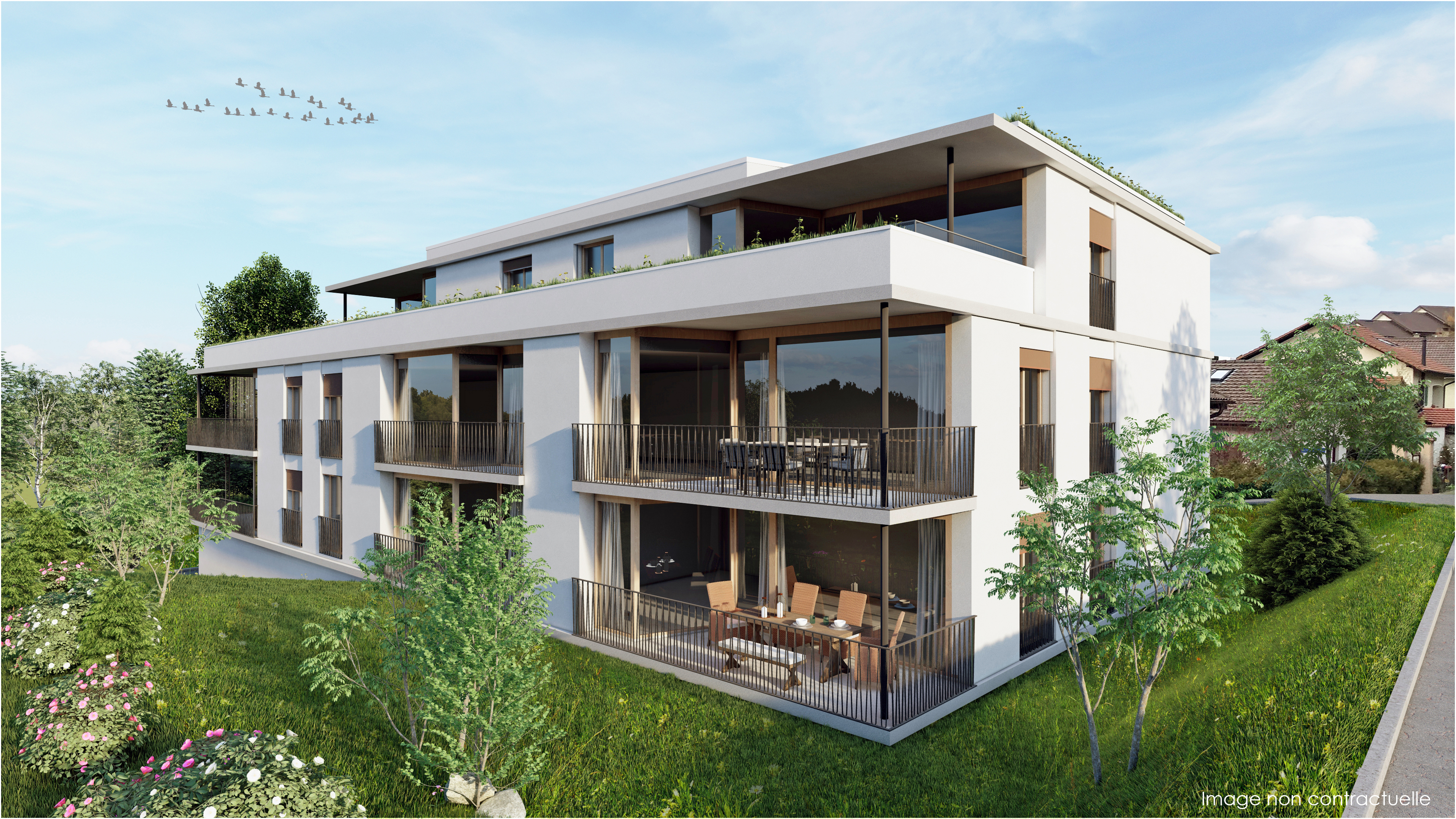 Immeuble sis à la Rte du Chamblioux 25 à  Granges-Paccot- Vente par CNC IMMOBILIER SA 026 422 32 32
