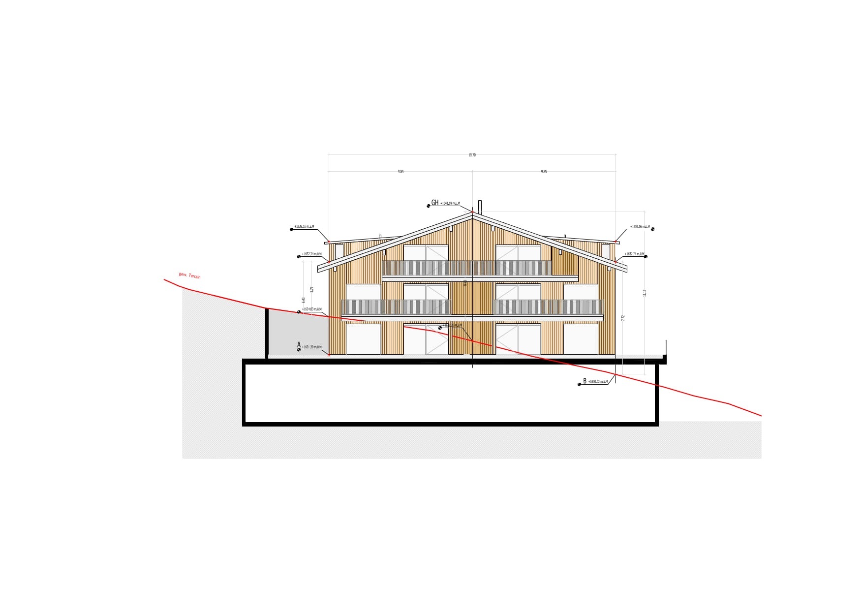 south facade south facade