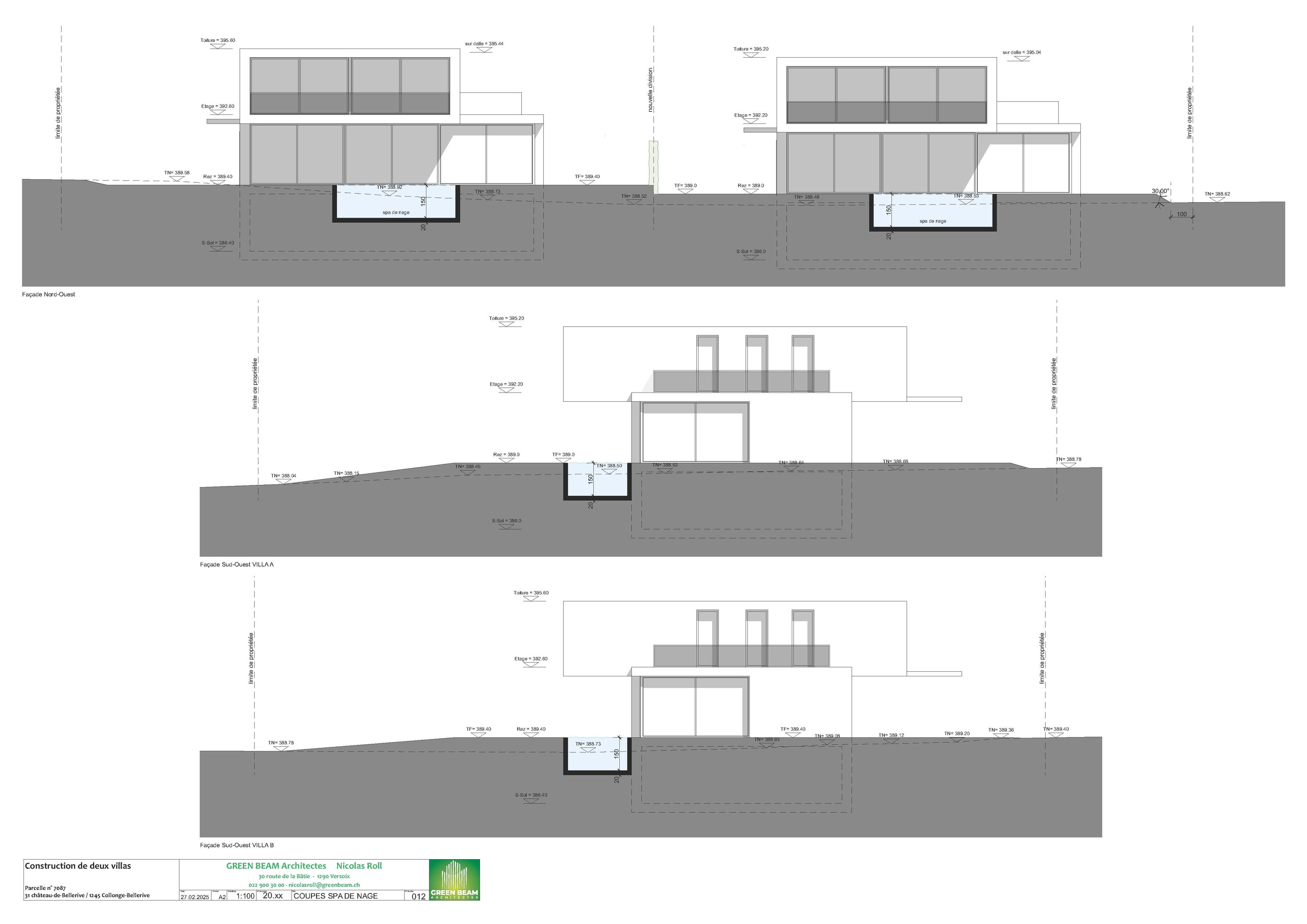 PLAN DE COUPE PLAN DE COUPE