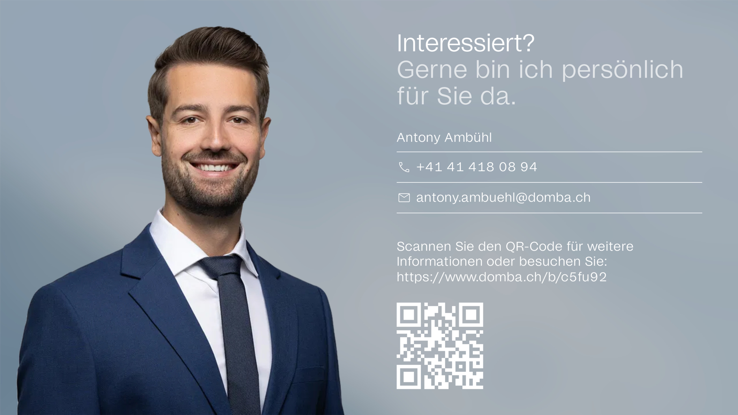 Gerne bin ich persönlich für Sie da.