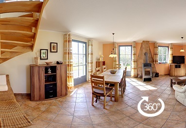 Publish your objects even more attractive with the 360 ​​° Virtual Tour