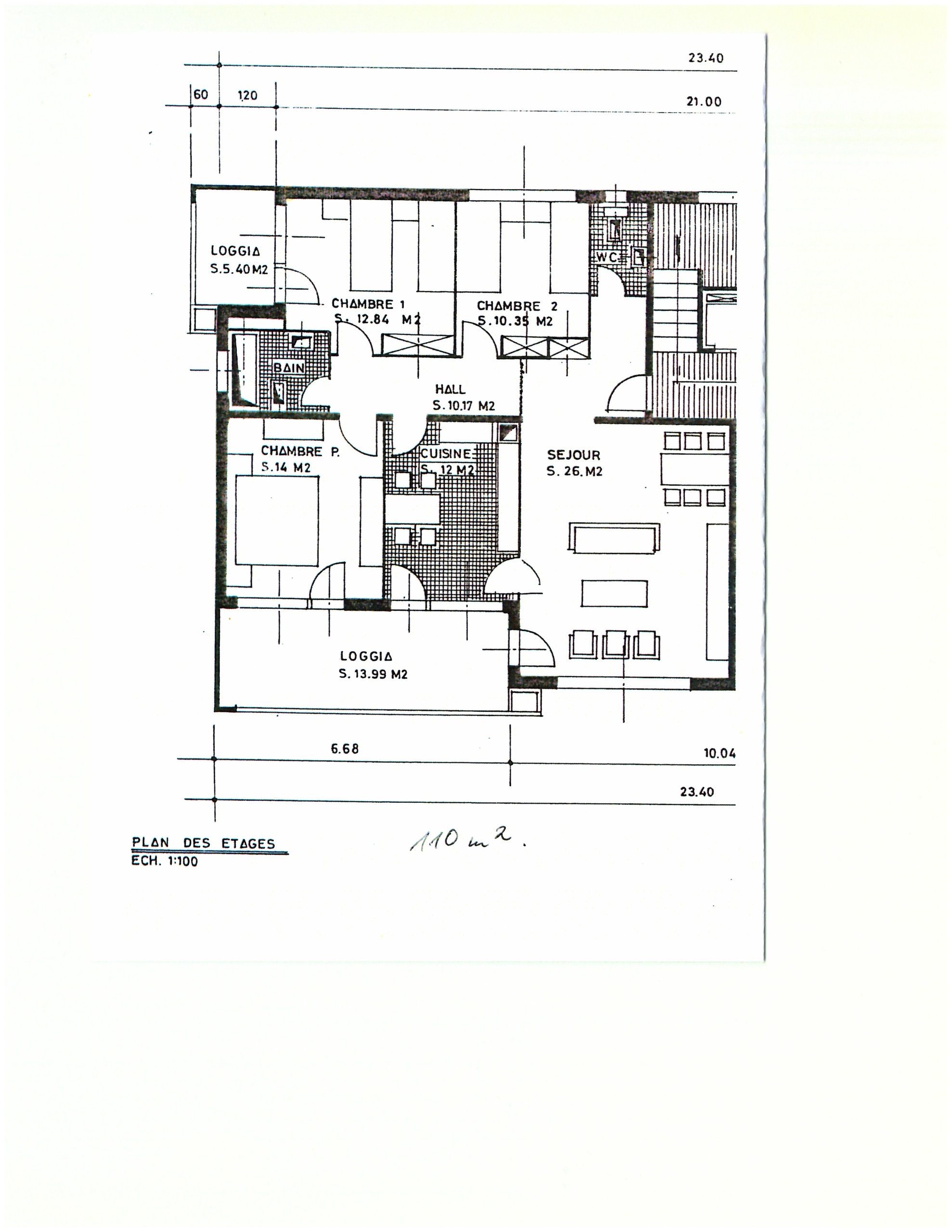 Plan de l'appartement Plan de l'appartement