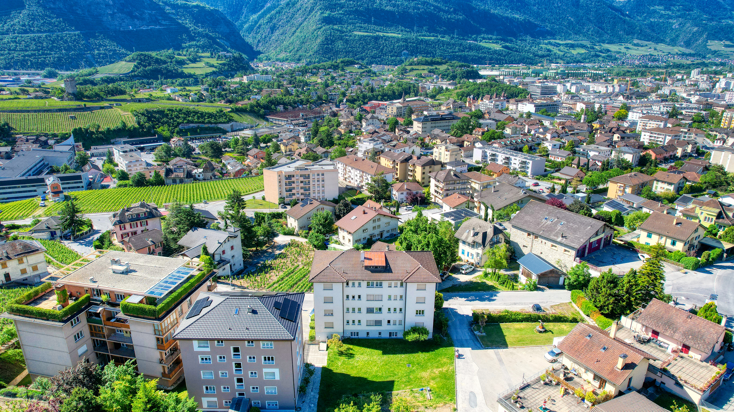 Appartement Veyras - Vue drone