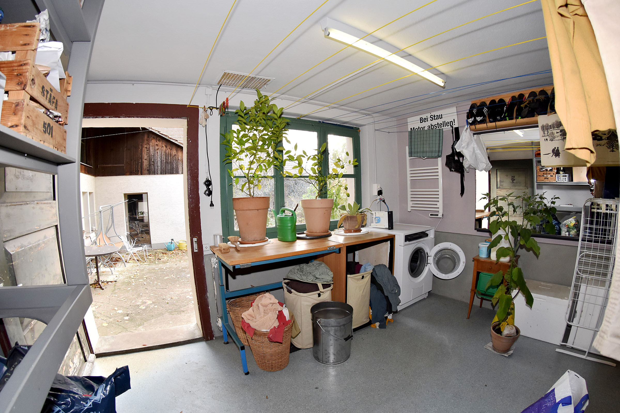 Waschküche im Schopfanbau Waschküche im Schopfanbau