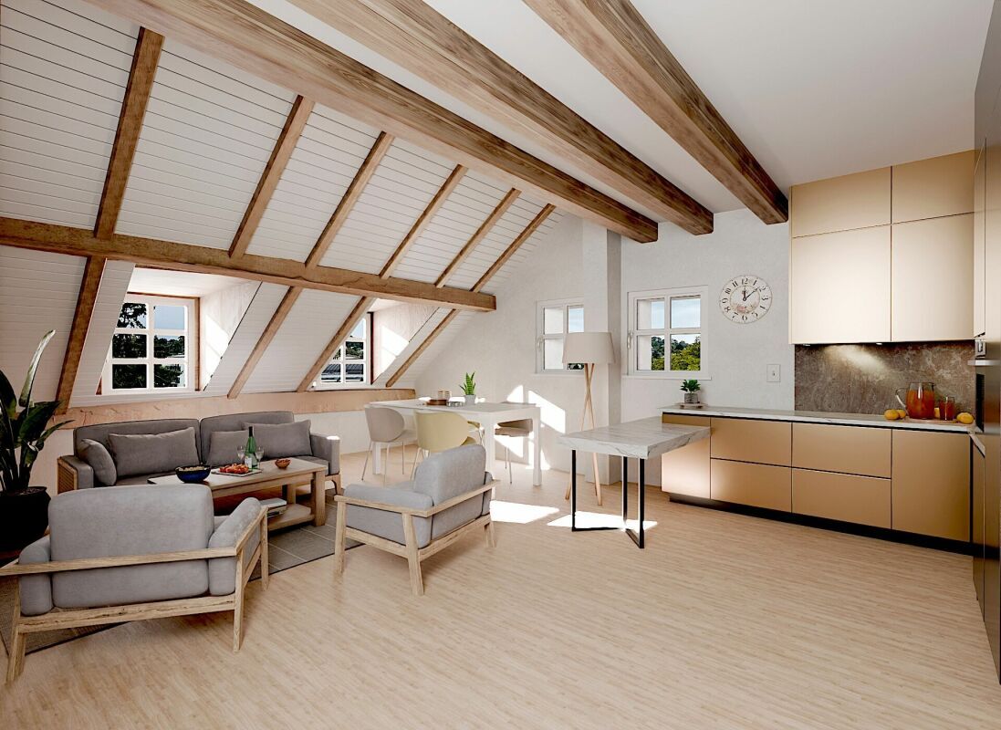 Le séjour (après rénovation) Le séjour (après rénovation)