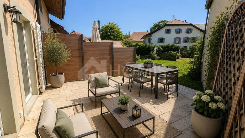 Terrasse - - projection d'aménagement 