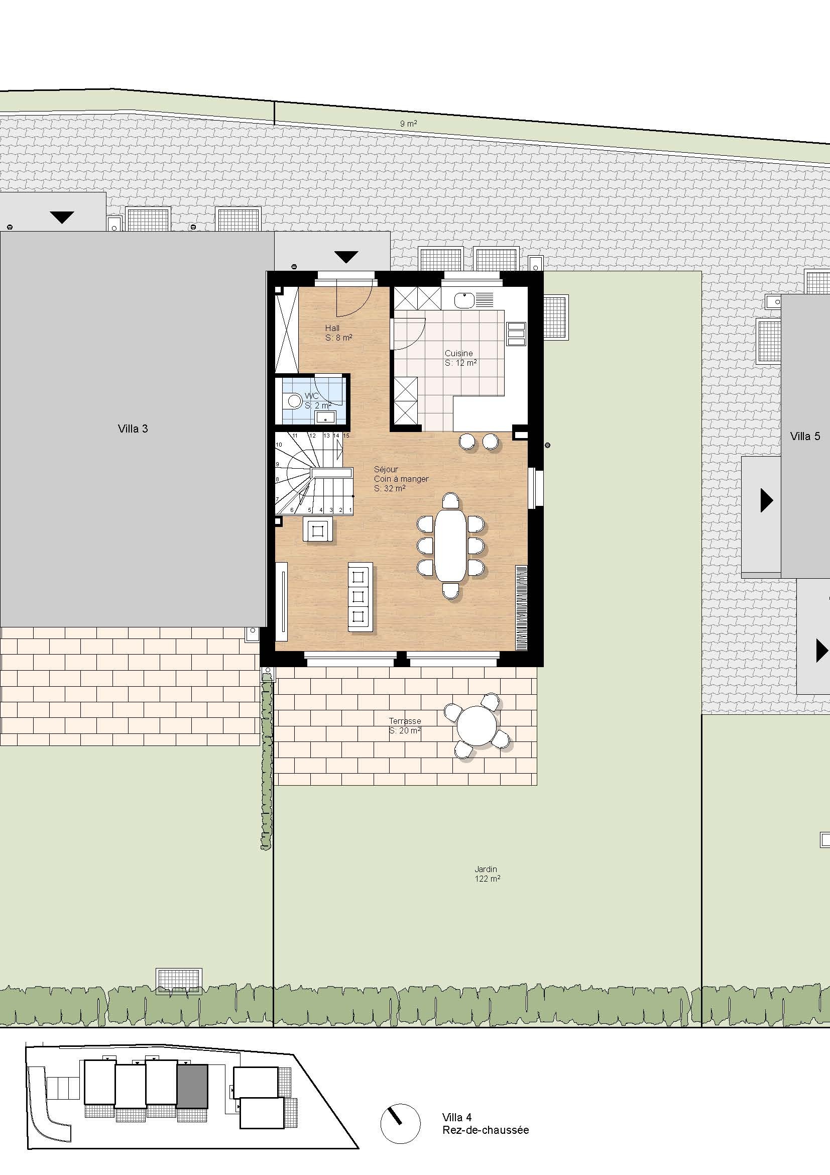 plan villa 4 rez