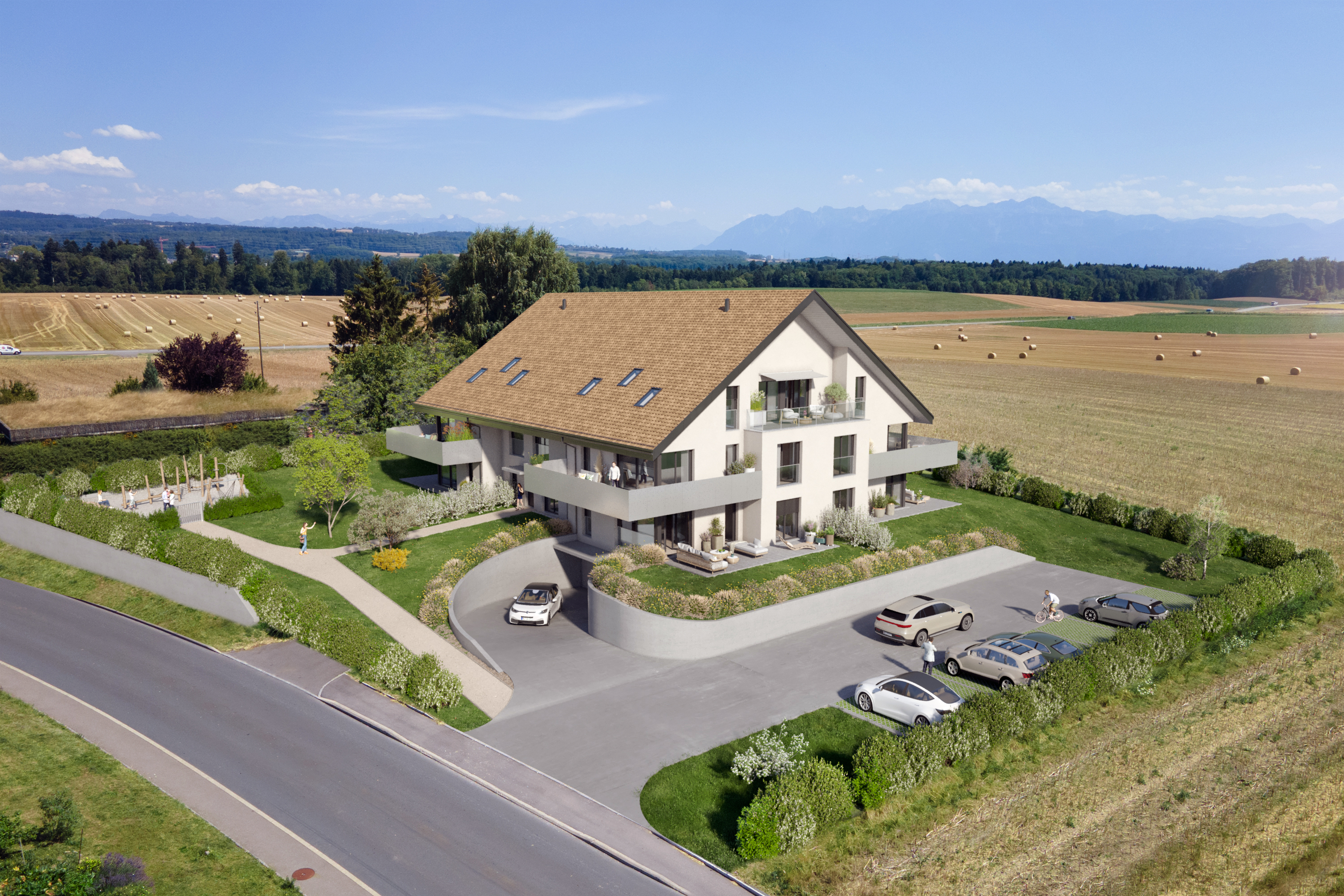 MAGNIFIQUES et LUMINEUX APPARTEMENTS AVEC TERRASSES D'ENV. 30 M2.