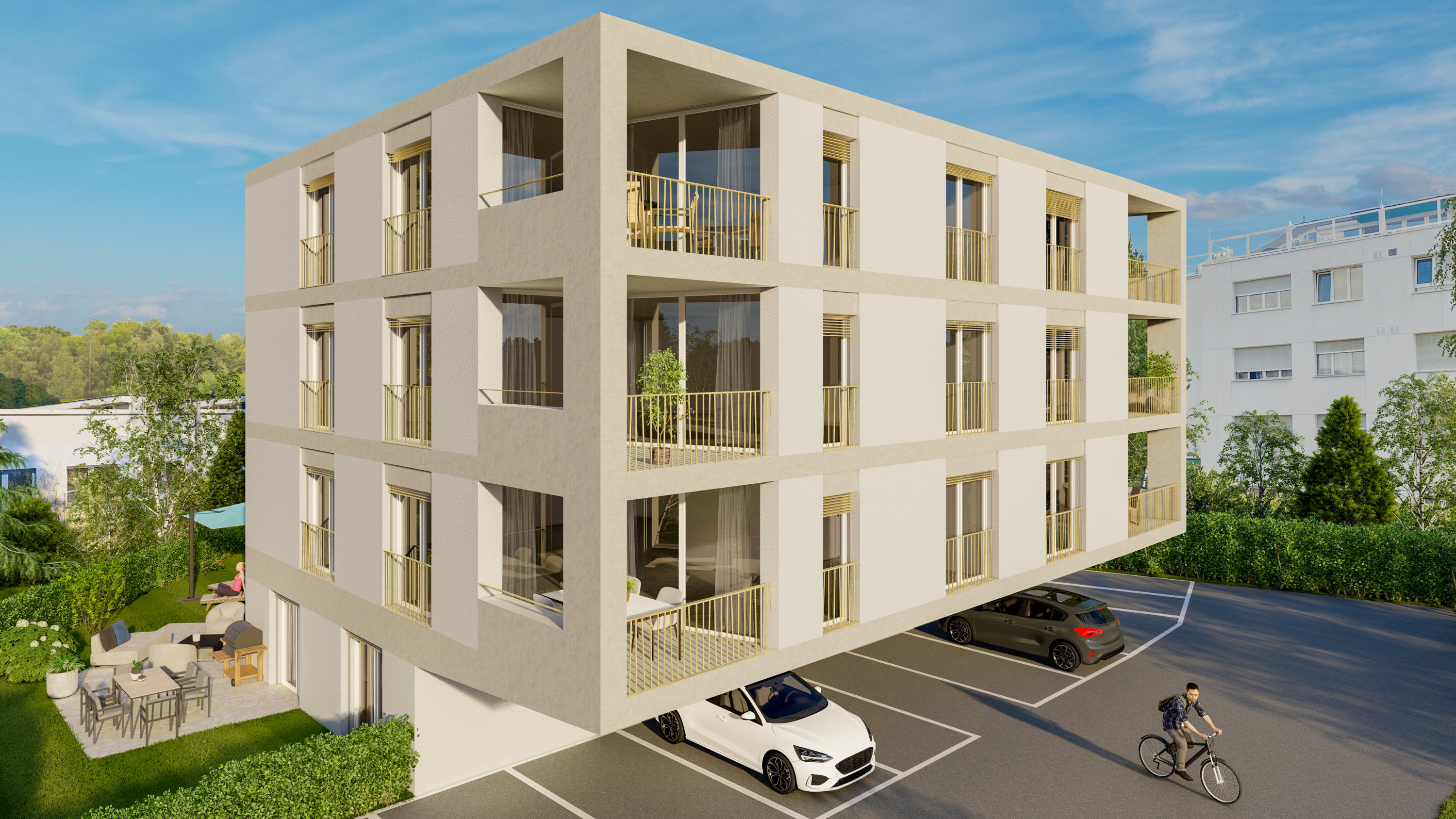 Projet immobilier à Marly avec appartements à vendre, l'extérieur
