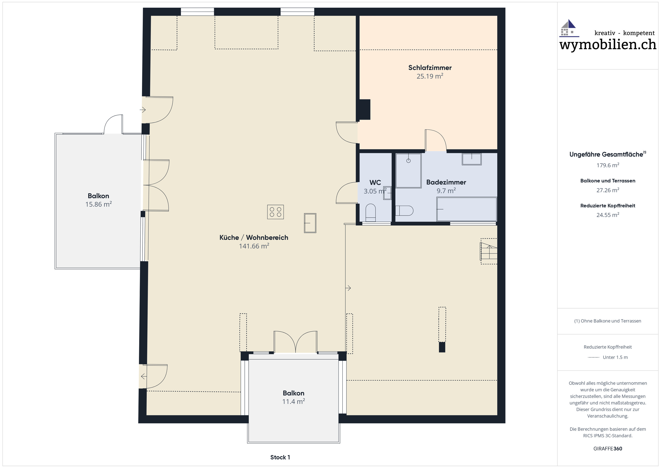 DG Wohnung mit Galerie und 2 Loggias 