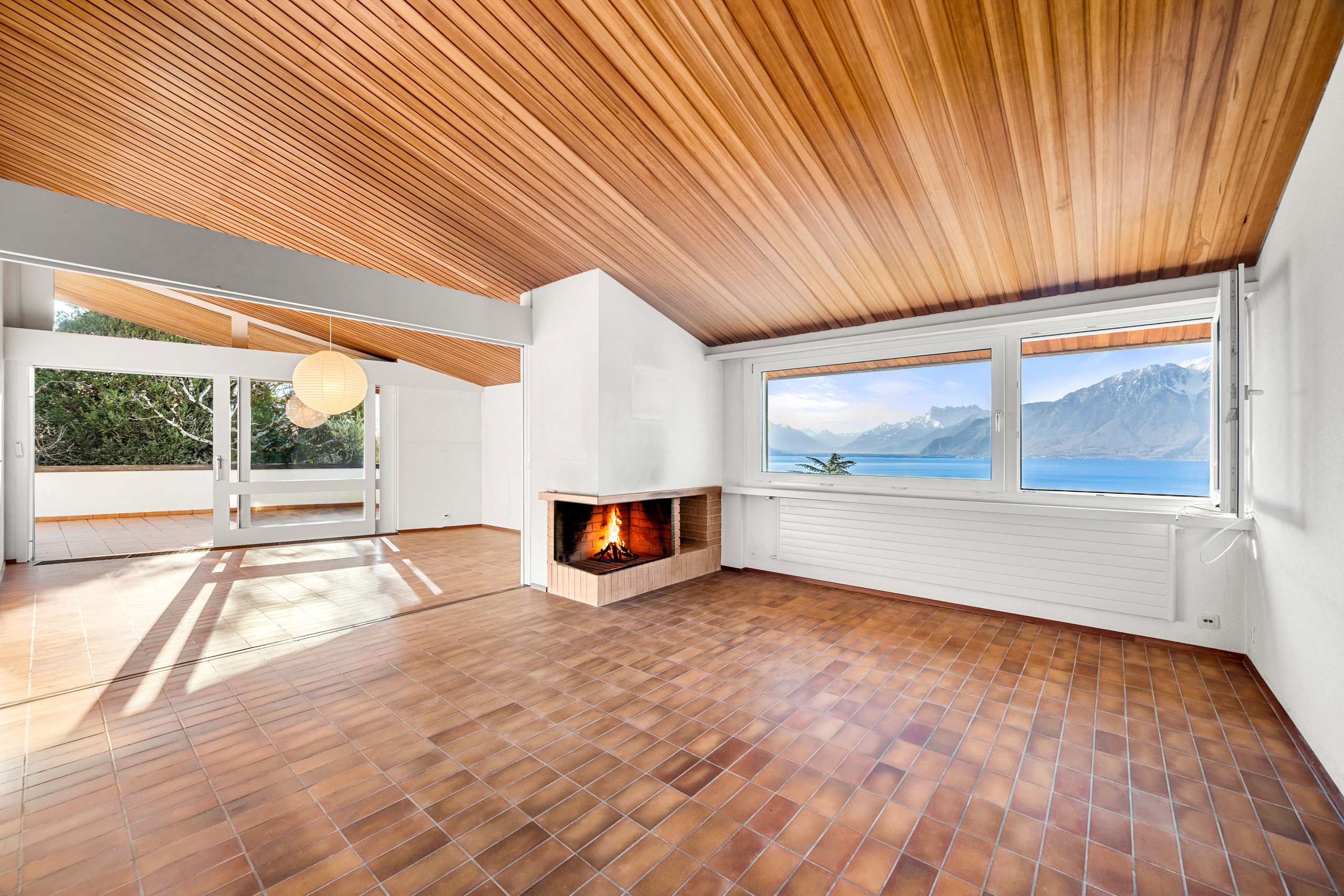 Séjour cheminée Rez-supérieur