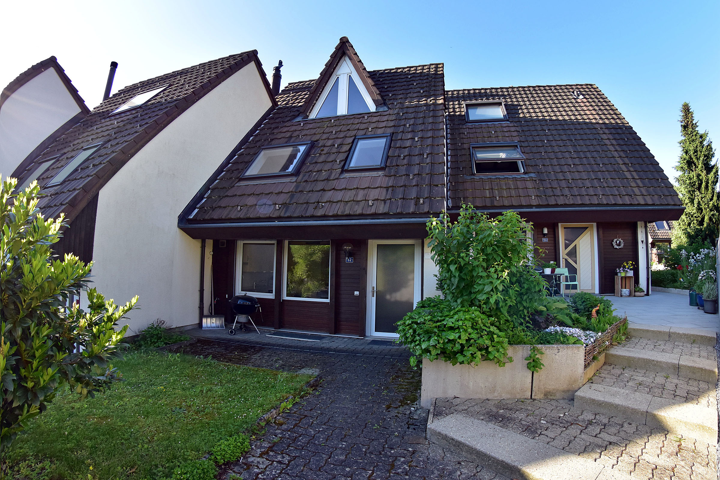 Nordfassade mit Hauszugang