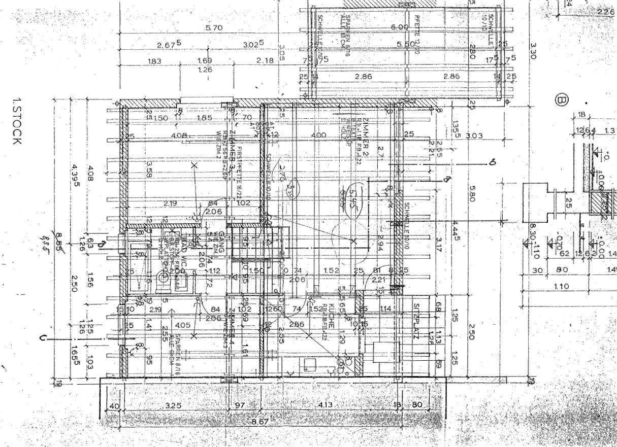 Plan de l'étage supérieur