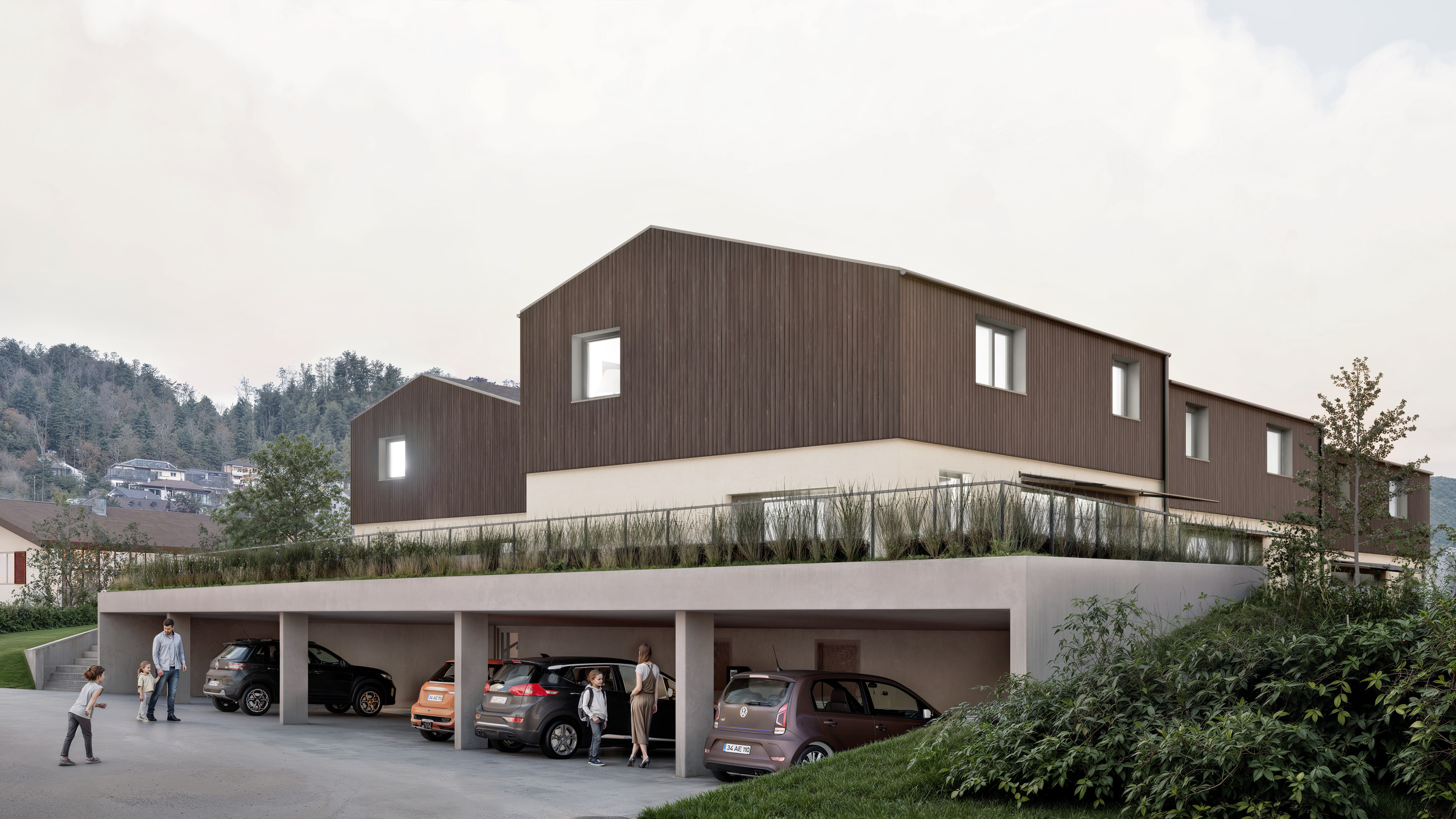 Vue extérieur carport