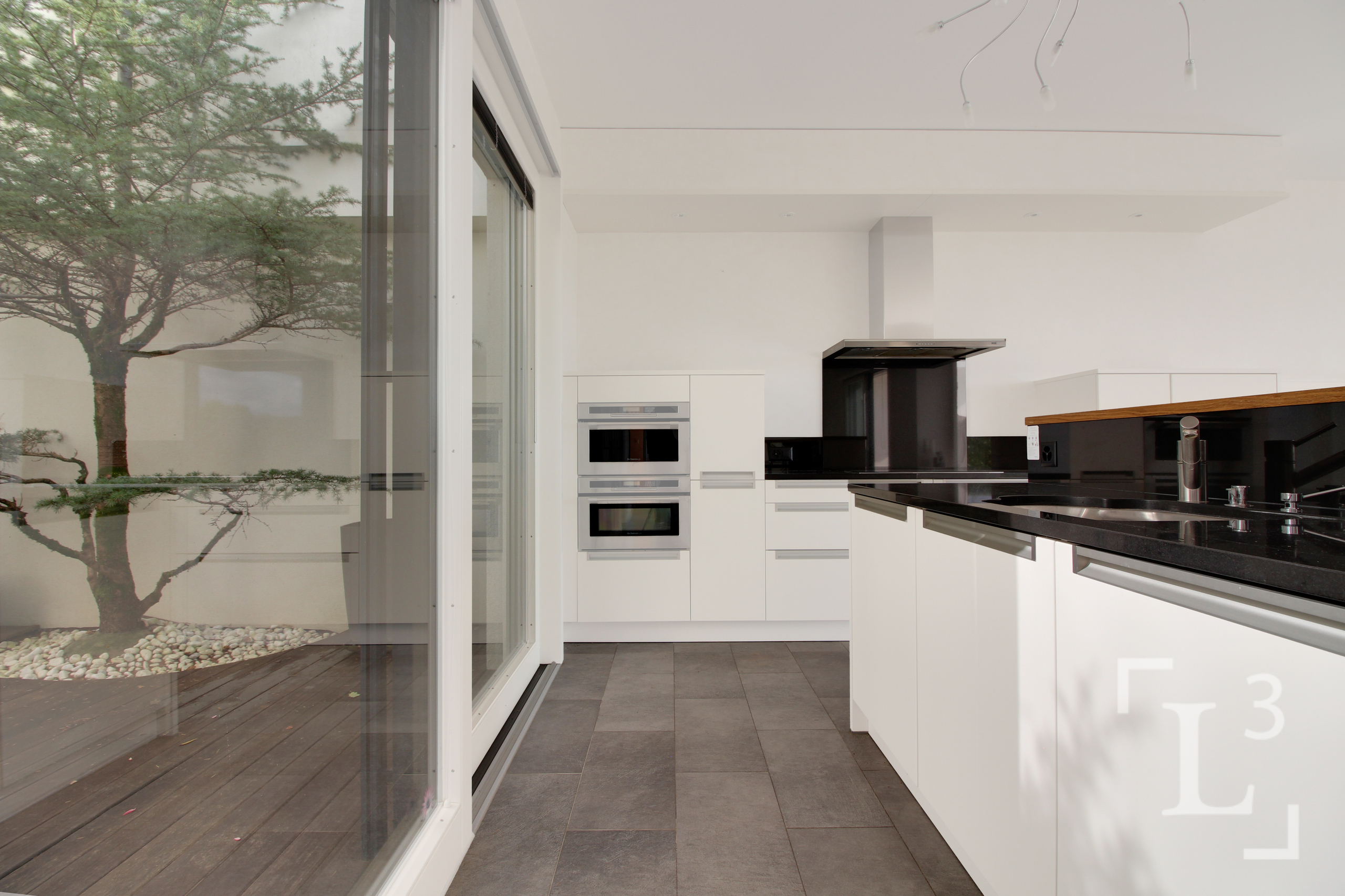 Open-plan kitchen