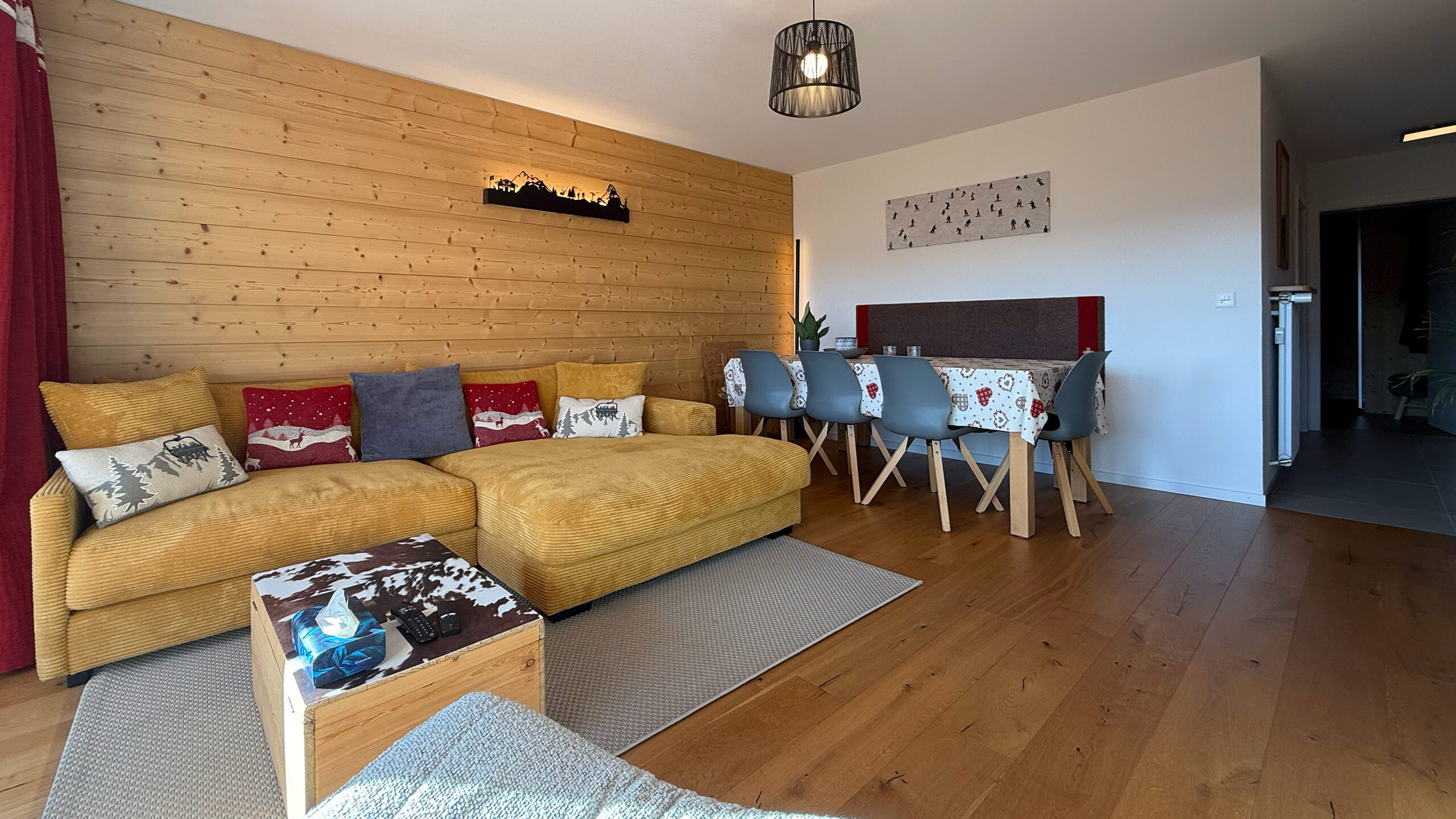 Living room and dining room Living room and dining room