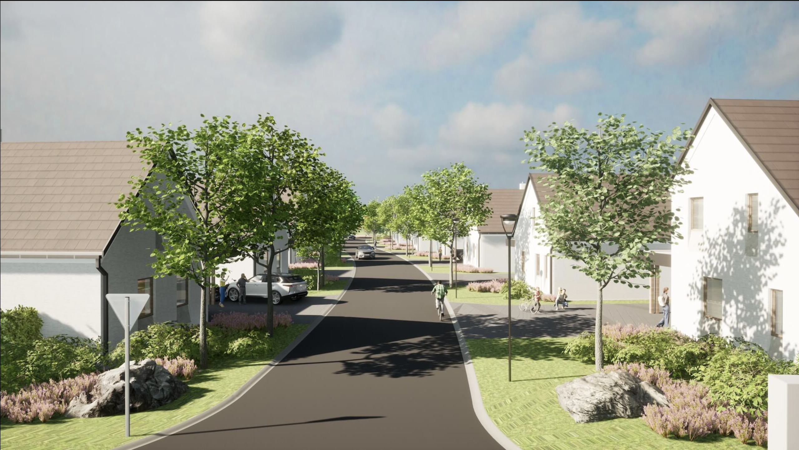 Schöne und grosse Überbauung in idyllischer Lage.