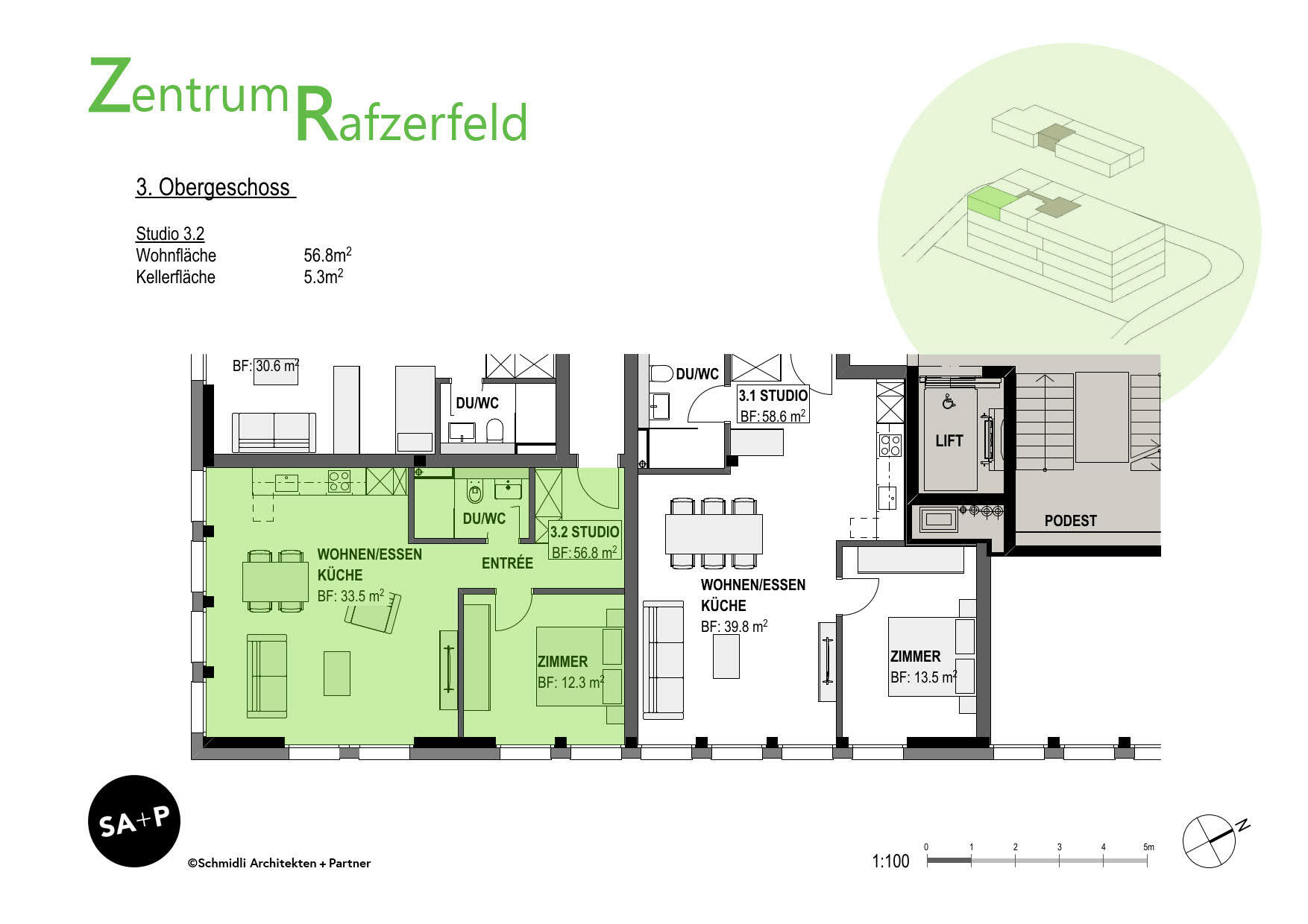 Studio 3.2, 2.5-Zimmer