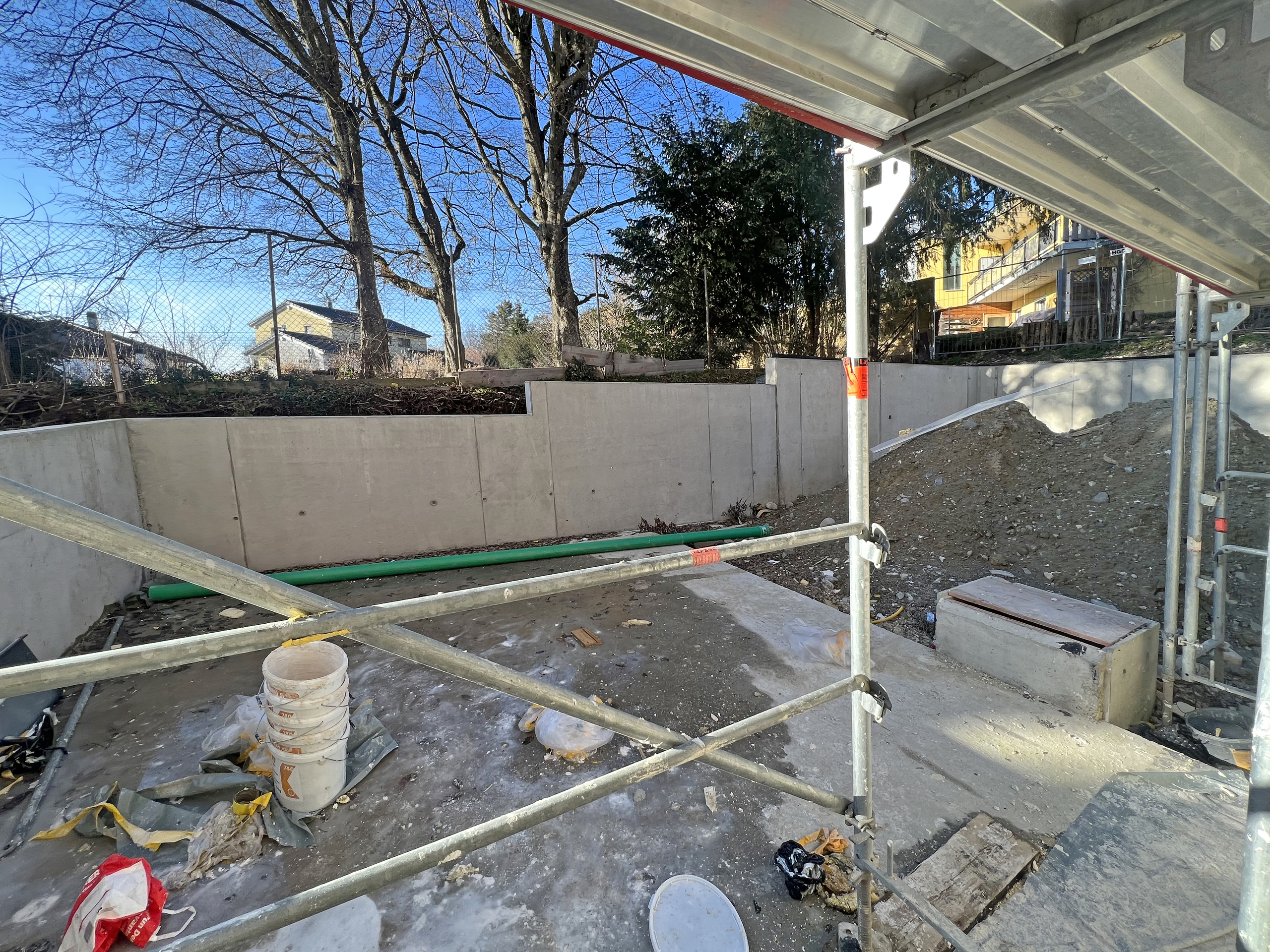 Terrasse et jardin - Appartement en cours de finition