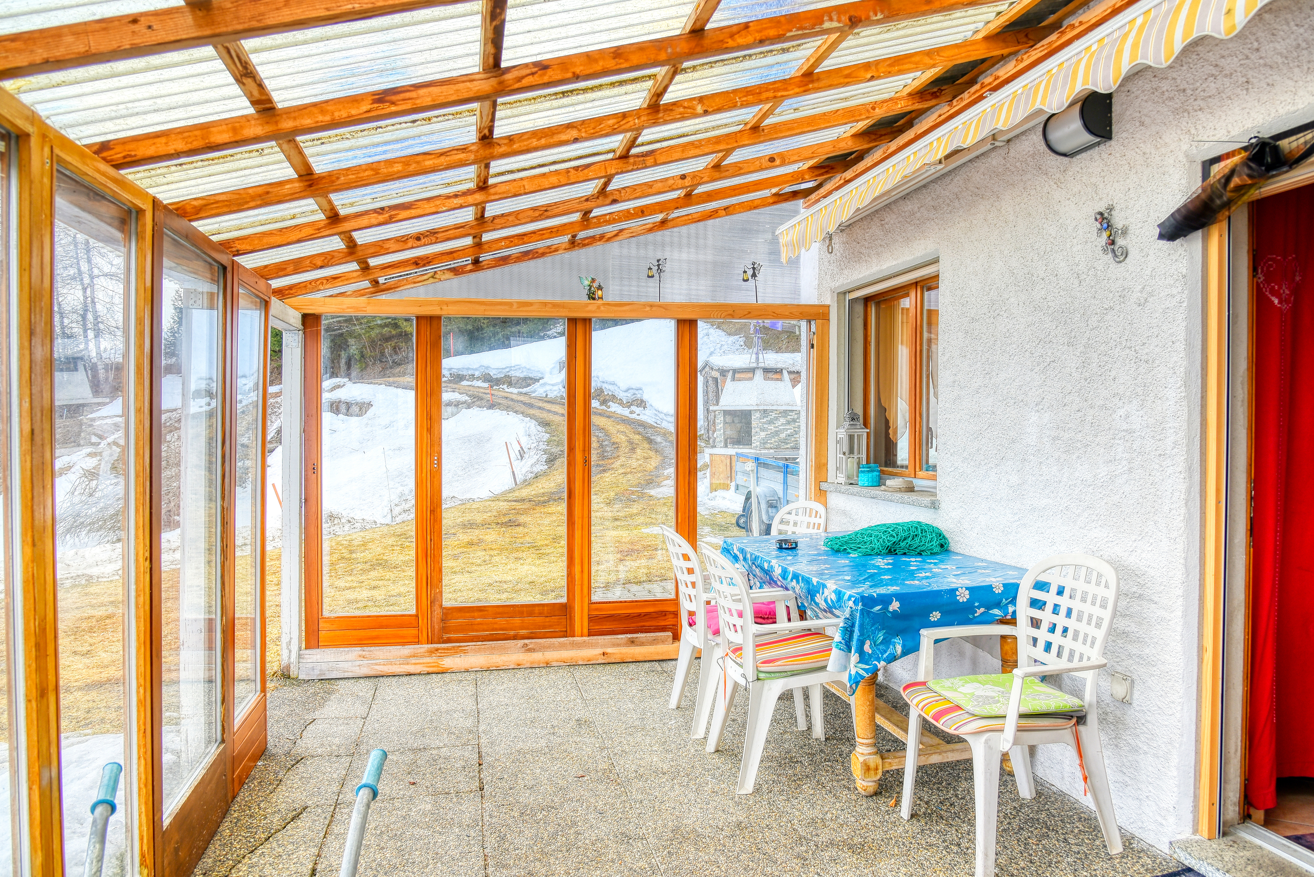 Chalet Vercorin - Terrasse