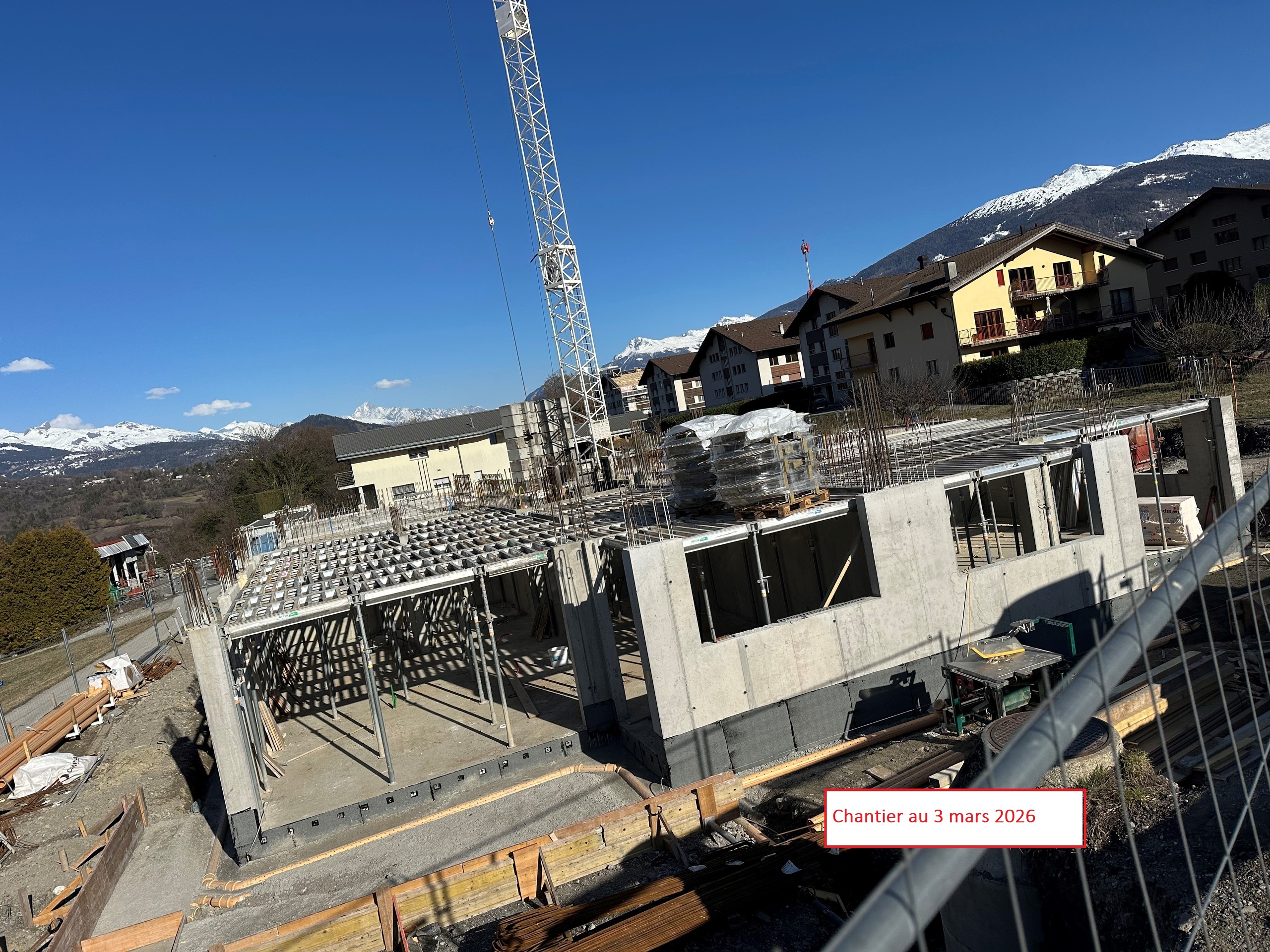 Chantier au 3 mars 2026 Chantier au 3 mars 2026